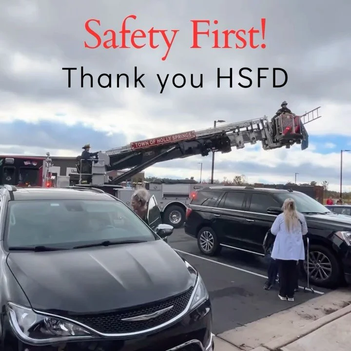 One of our tenants smelled gas in their space this morning. The Holly Springs Fire Department and Enbridge Gas were called out to investigate and confirm that the building was safe. It was quite a show, but we were assured that there was no gas detec