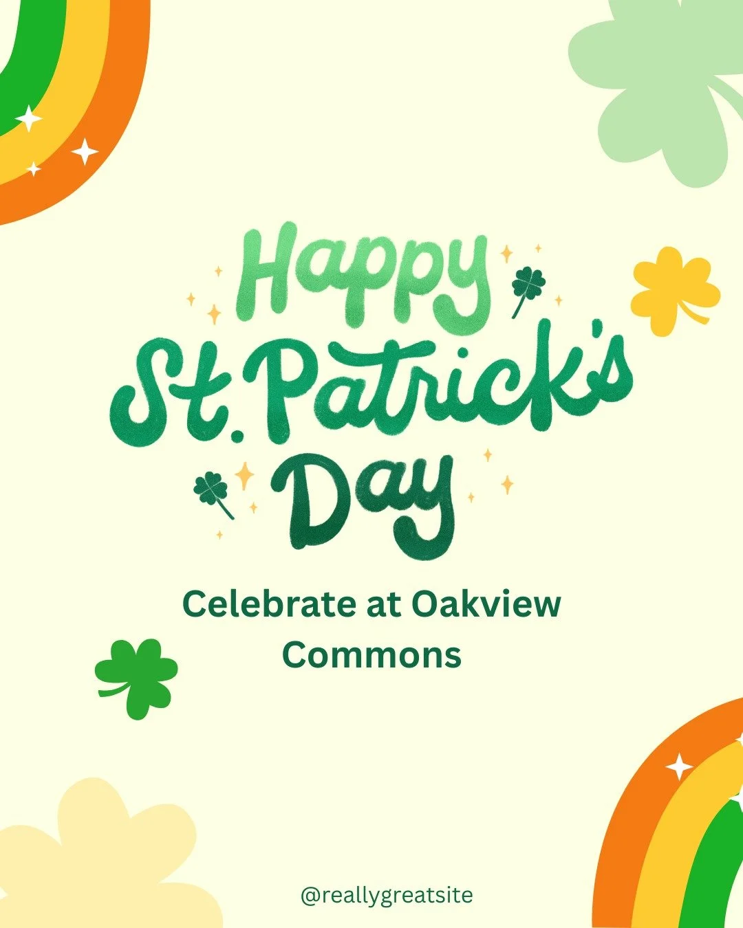 🍀Happy St. Patrick's Day!🍀Celebrate with food and drink specials at Oakview Public House, Golf Hour or by supporting any of the other businesses at Oakview Commons! 🍻
.
#oakviewcommonsnc #stpatricksday #shoplocal