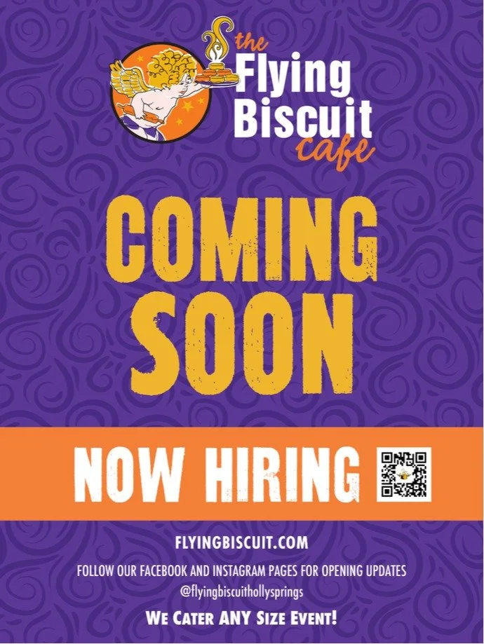 Brunch dreams loading&hellip; 👀🥞☕
Something exciting is cooking at Oakview&hellip; 🔥 
🚧👷&zwj;♂️ Construction is officially underway for the brand-new @FlyingBiscuitHollySprings! 🧡
Oh, and 📣 Now Hiring! 📣 -- join the brunch squad before the bi