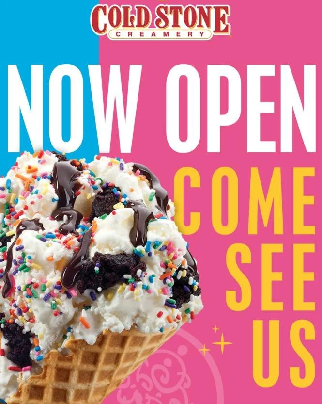 📣It&rsquo;s FriYAY! Emphasis on the &ldquo;yay&rdquo; because coldstone_hollysprings is now open!!! Bring your crew for ice cream and enjoy it on the lawn or patio. Just Oakview Commons making all your food dreams come true 👀🍦
.
#oakviewcommons #i