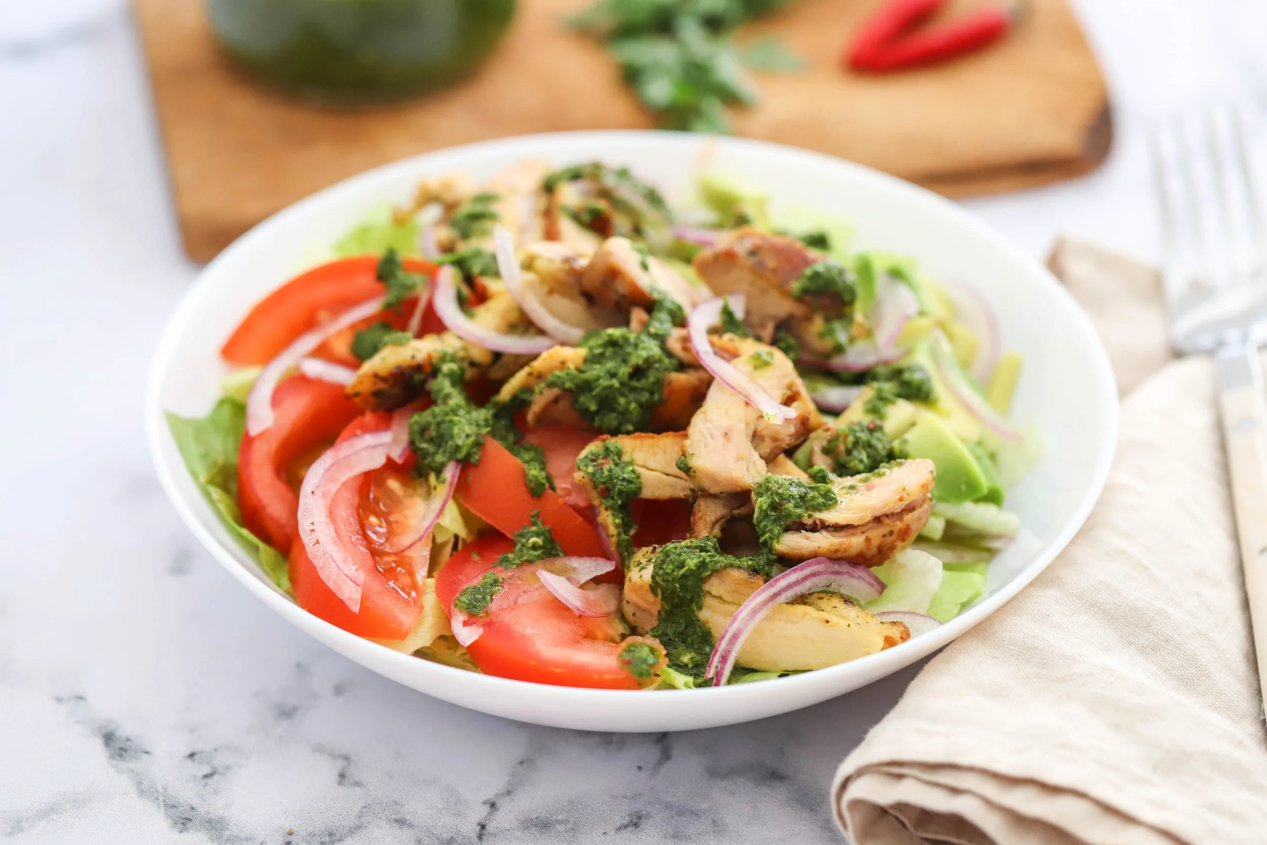 Chimichurri Chicken Salad