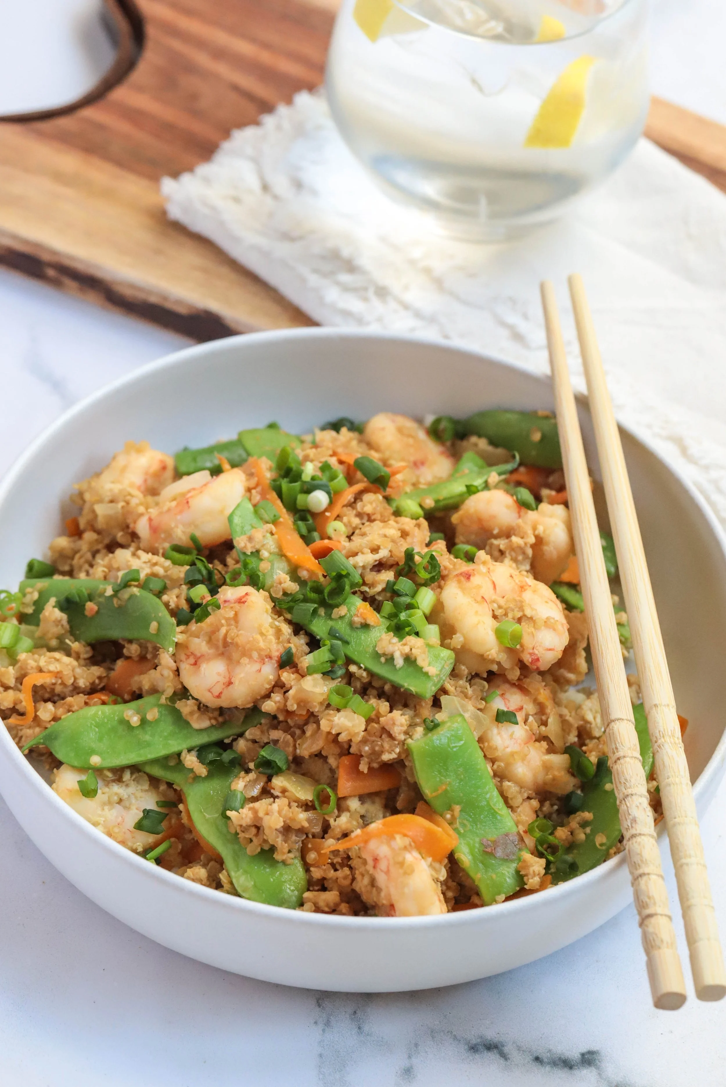 Shrimp & Quinoa Stirfry