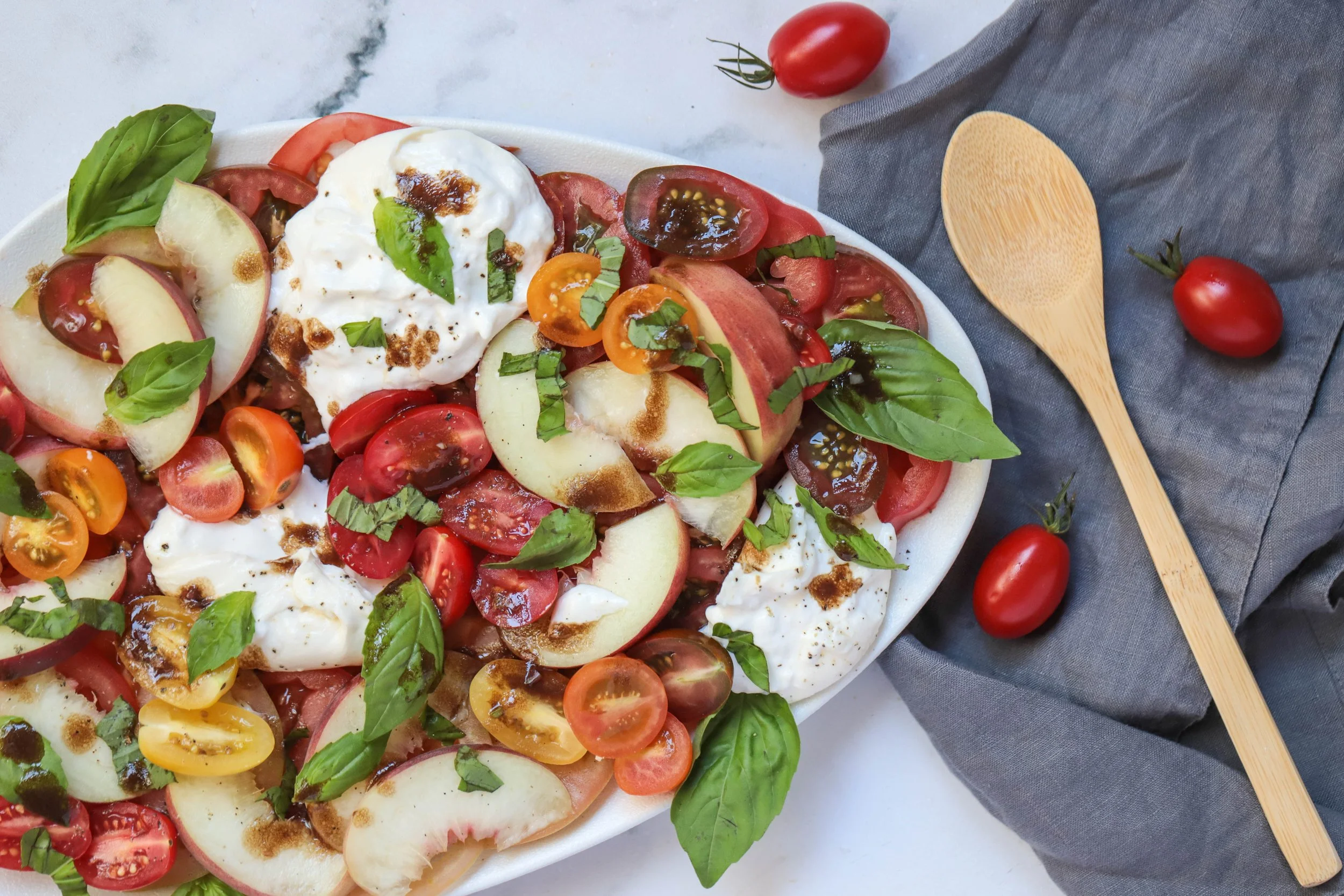 Peach Burrata Salad