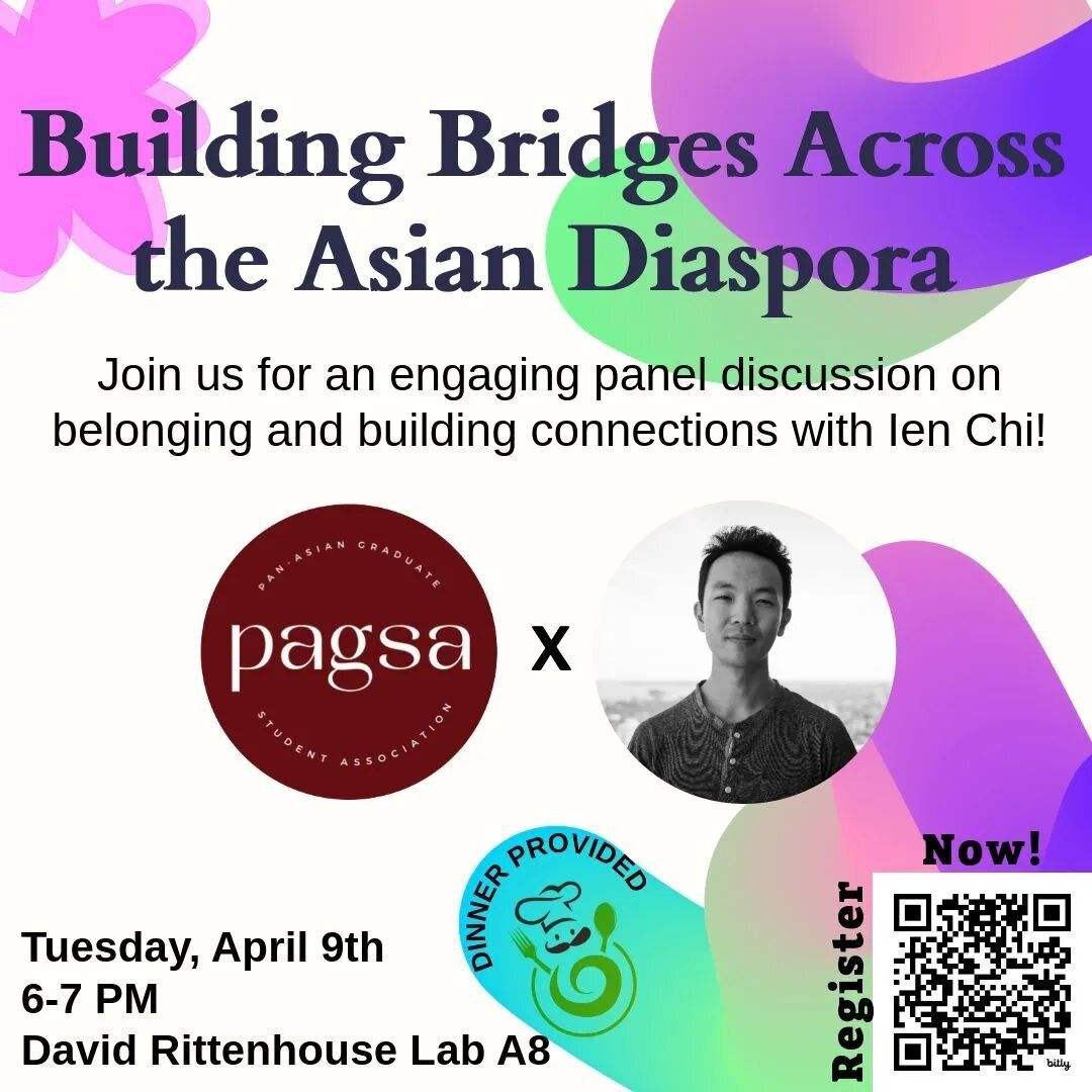 Join us for an engaging panel discussion on belonging and building connections among different Asian communities at Penn with Ien Chi! Our final PAGSA event of the year dives into conversation with our own community and a very special guest about wha