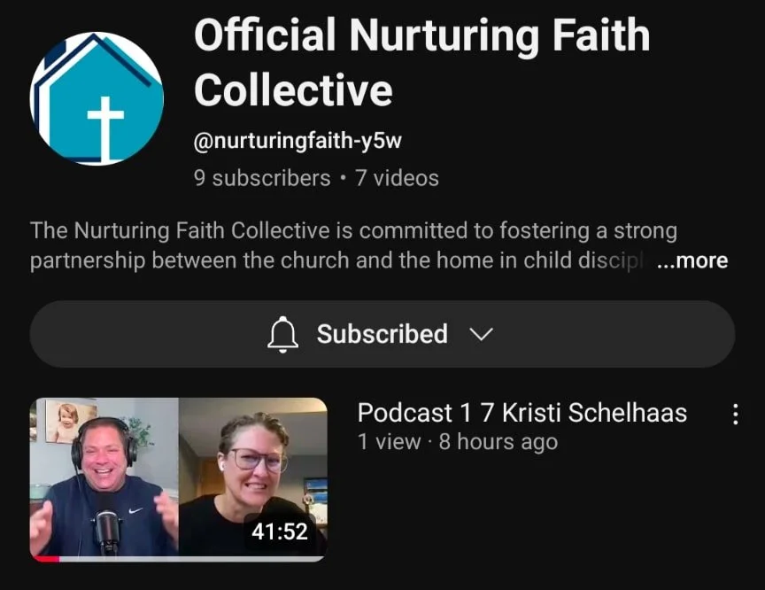 Guess what just went live! The Nurturing Faith Collective podcast, episode 7 with Kristi Schelhaas ! Join us for this important discussion about following the will of God, even if it means changing ministry directions. Click on the link in the first 