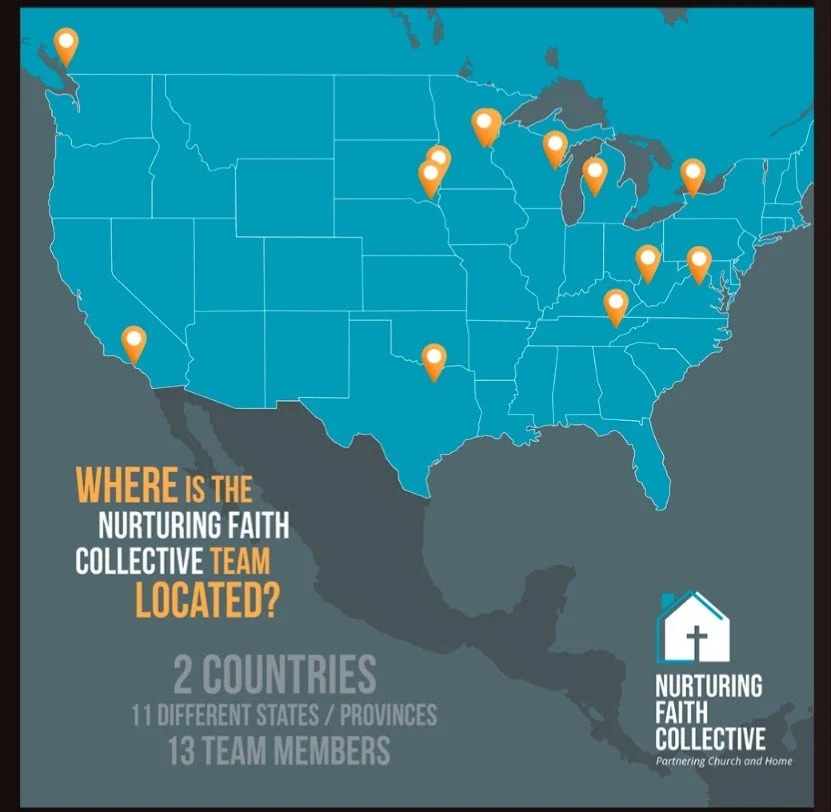 Where do our Nurturing Faith Collective Initiative leaders come from? Check out the map below to see our home states/provinces!
.
 #kidzmatter #kidzmatterconference #ministryleader #bethelseminary #children #biblestudyfellowship #kidsministry #childr