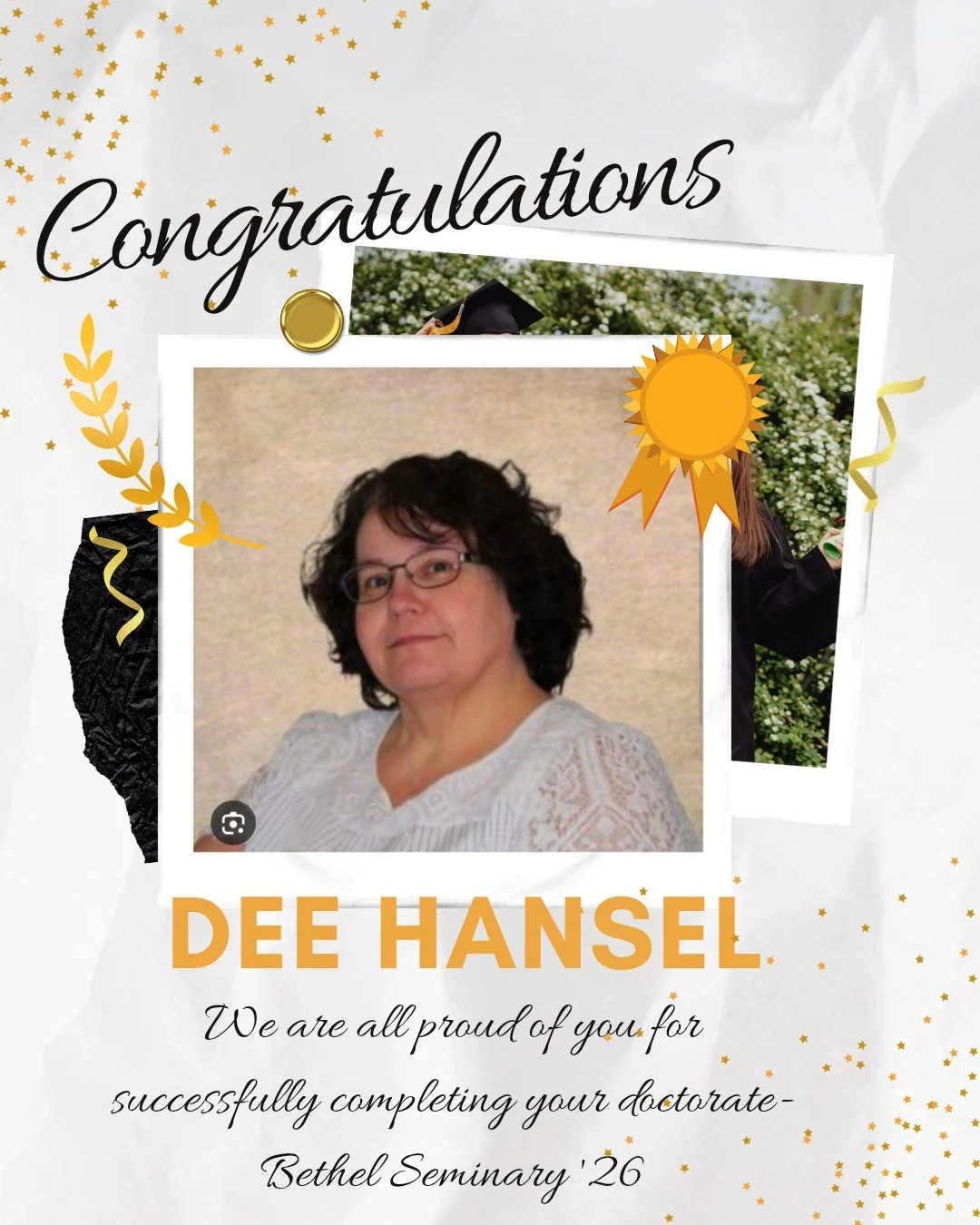 Please help us congratulations NFC Resource Initiative Co-Lead Dee Hansel on successfully defending her work and completing her doctorate at Bethel Seminary. You are amazing! 
.
 #kidzmatter #kidzmatterconference #youmatter #christianparents #churchp