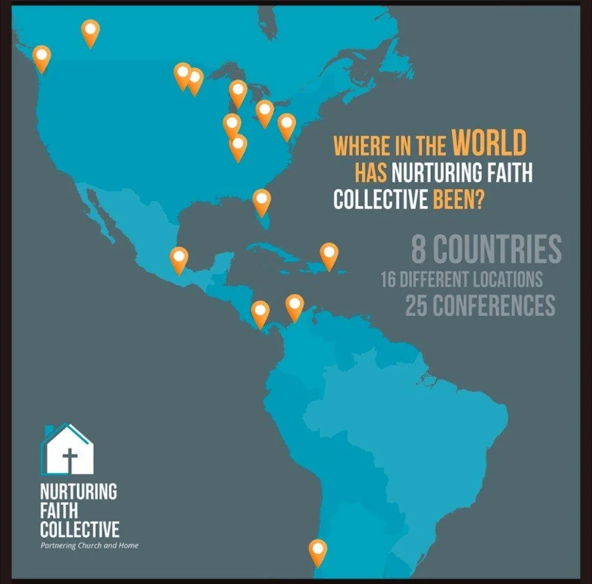 Take a look at all the places our team has gone to minister so far! We have been sharing in all these places the insights from our research, which we published in our book "Partnering Church and Home."
.
Partnering Church and Home: Disciple