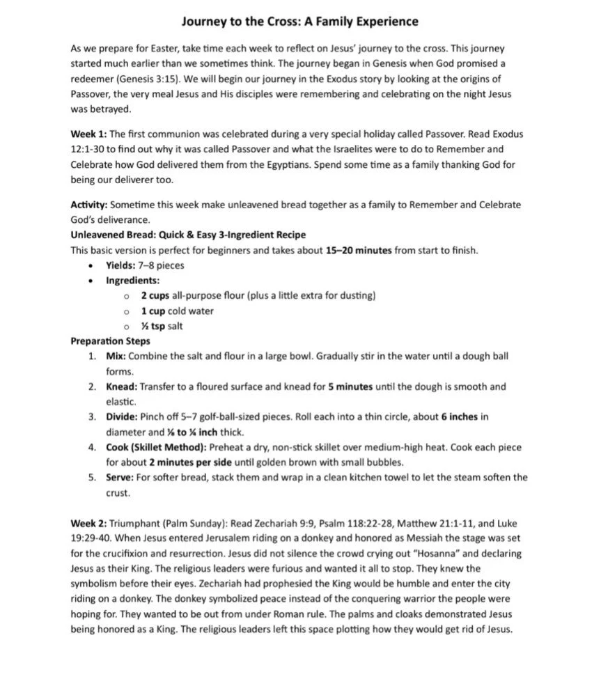 Brand New FREE resource alert! "Journey to the Cross" is perfect for Lent, Easter, a summer kids and family ministry experience. Get this free resource and explore our other free resources by clicking on the link in the first comment right 
