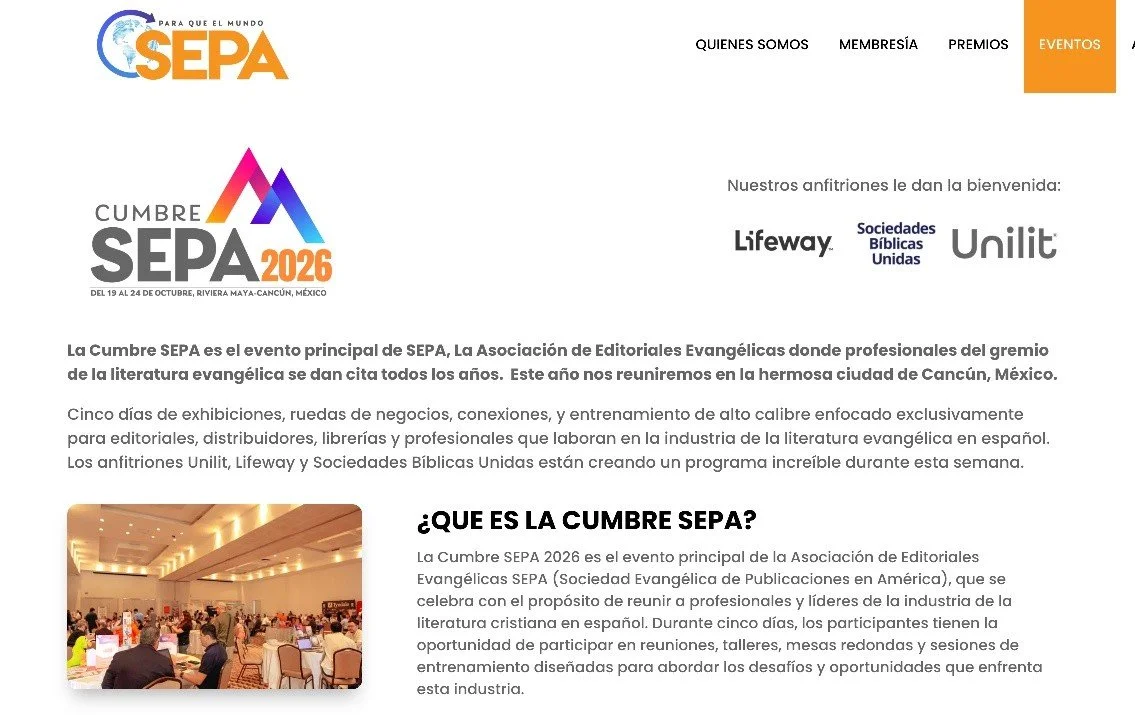📚🌎 Exciting preparations are underway! 🎉

Next week, Dr. Luz G&aacute;lvez de Figueroa will have the wonderful opportunity to present our book at the Spanish Evangelical Publishing Association (SEPA) Summit in Canc&uacute;n, Mexico! 🇲🇽✨

Publish