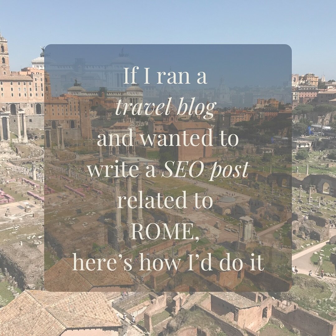 Lately, clients have wanted me to focus on blogging (I guess it&rsquo;s that journalism background 🗞️) with a focus on SEO 🔎 &hellip;. and I LOVE IT. Let me tell you how I approach #seoblogging using a case study.

Let&rsquo;s say you&rsquo;re a tr