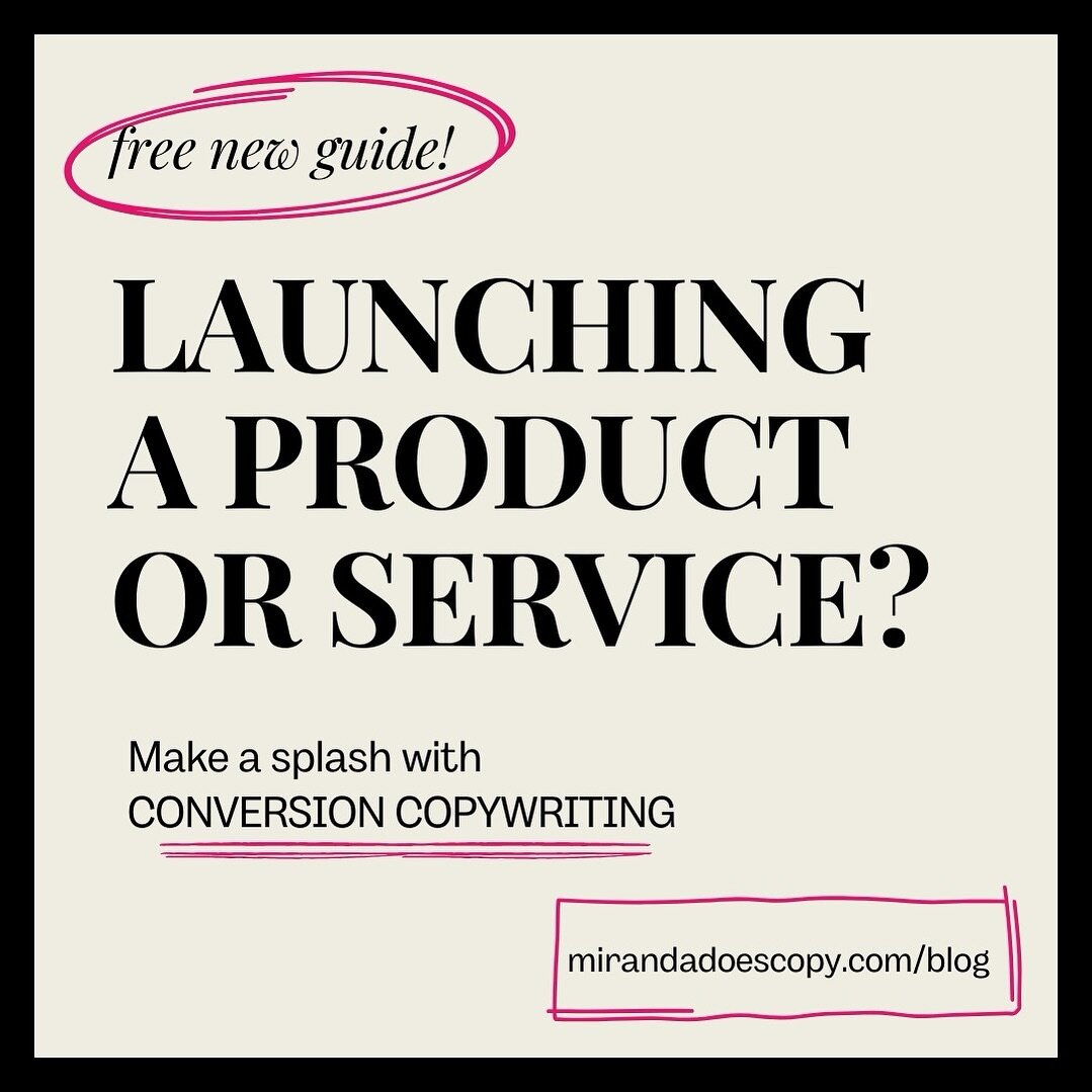 🚨 FREE NEW COPY GUIDE 🚨 Your Ultimate Guide to Copywriting for Your Next Product Launch 🚀 

If you&rsquo;re working on a new product launch strategy, you have something new to share with the world,
so congratulations! Putting out a new product or 