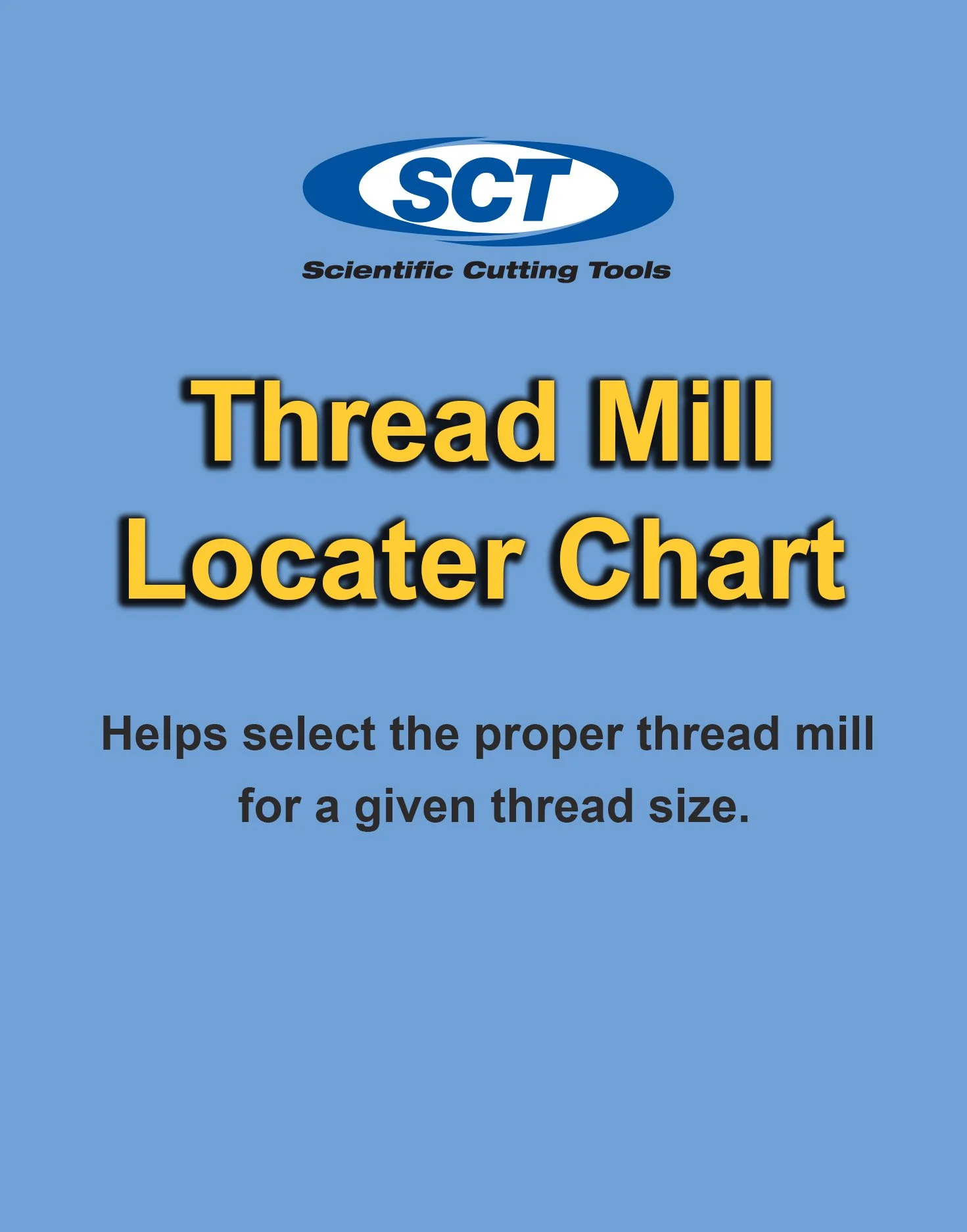 Thread Mill Technical Support — Scientific Cutting Tools, Inc.