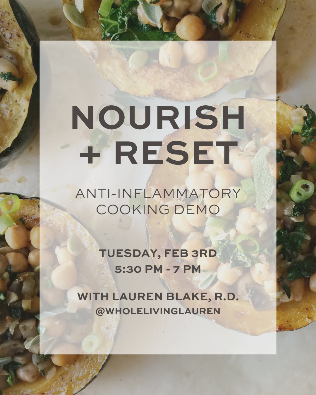 Nourish &amp; Reset: Anti-Inflammatory Cooking Demo