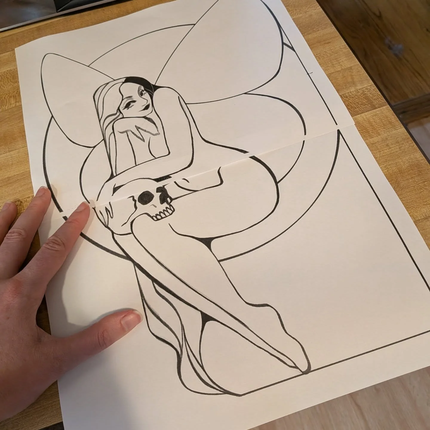 Who should I glass next? Slide 1 or 2?

Not gonna lie, 1 printed out way larger than I was visualizing in my head, but hey, it'll be pretty!

#stainedglass #stainedglassartist #fairycore