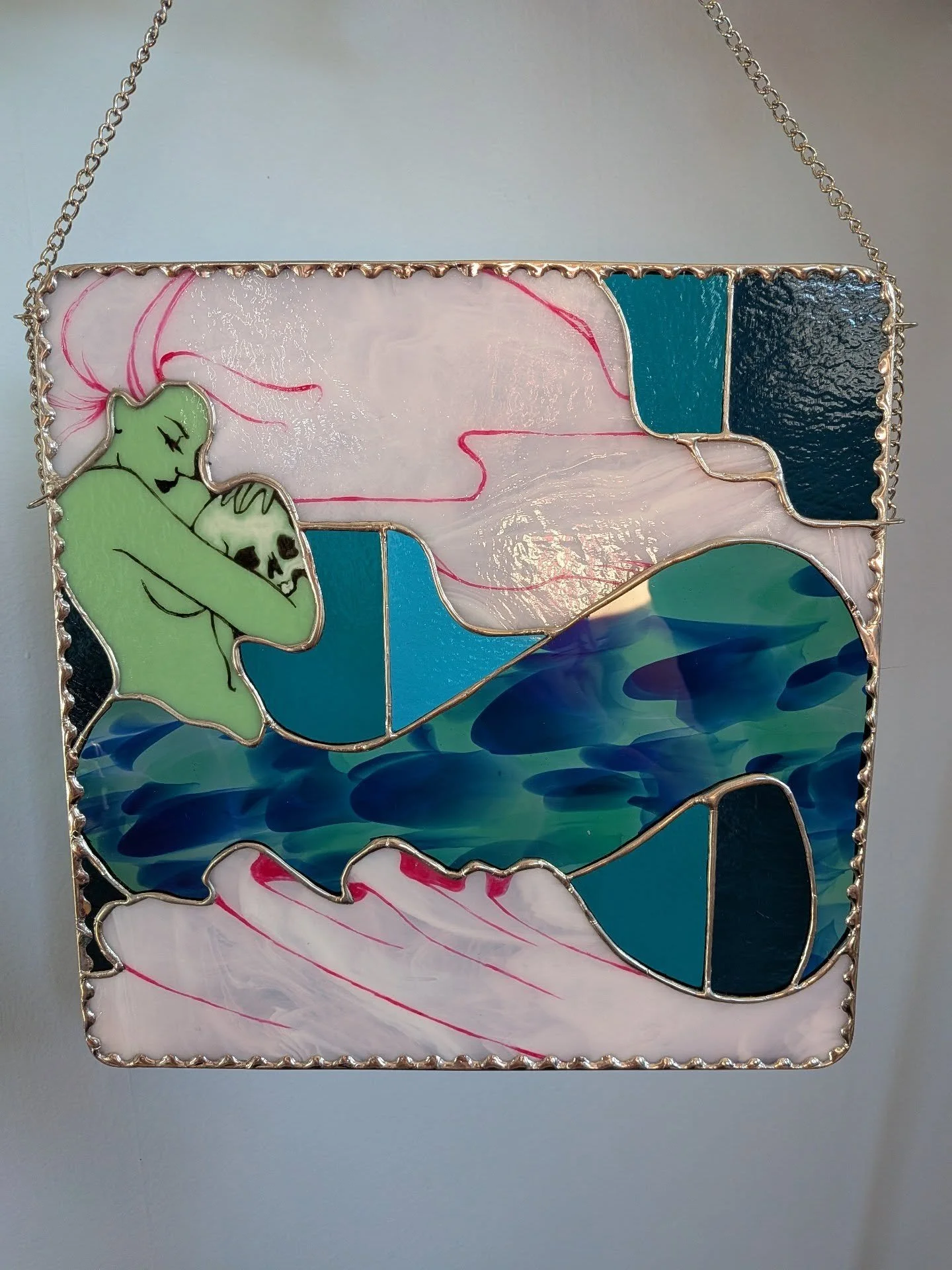 Square Mermaid! @aidu.glass let me use some scalloped foil for the border because she is an angel 😇