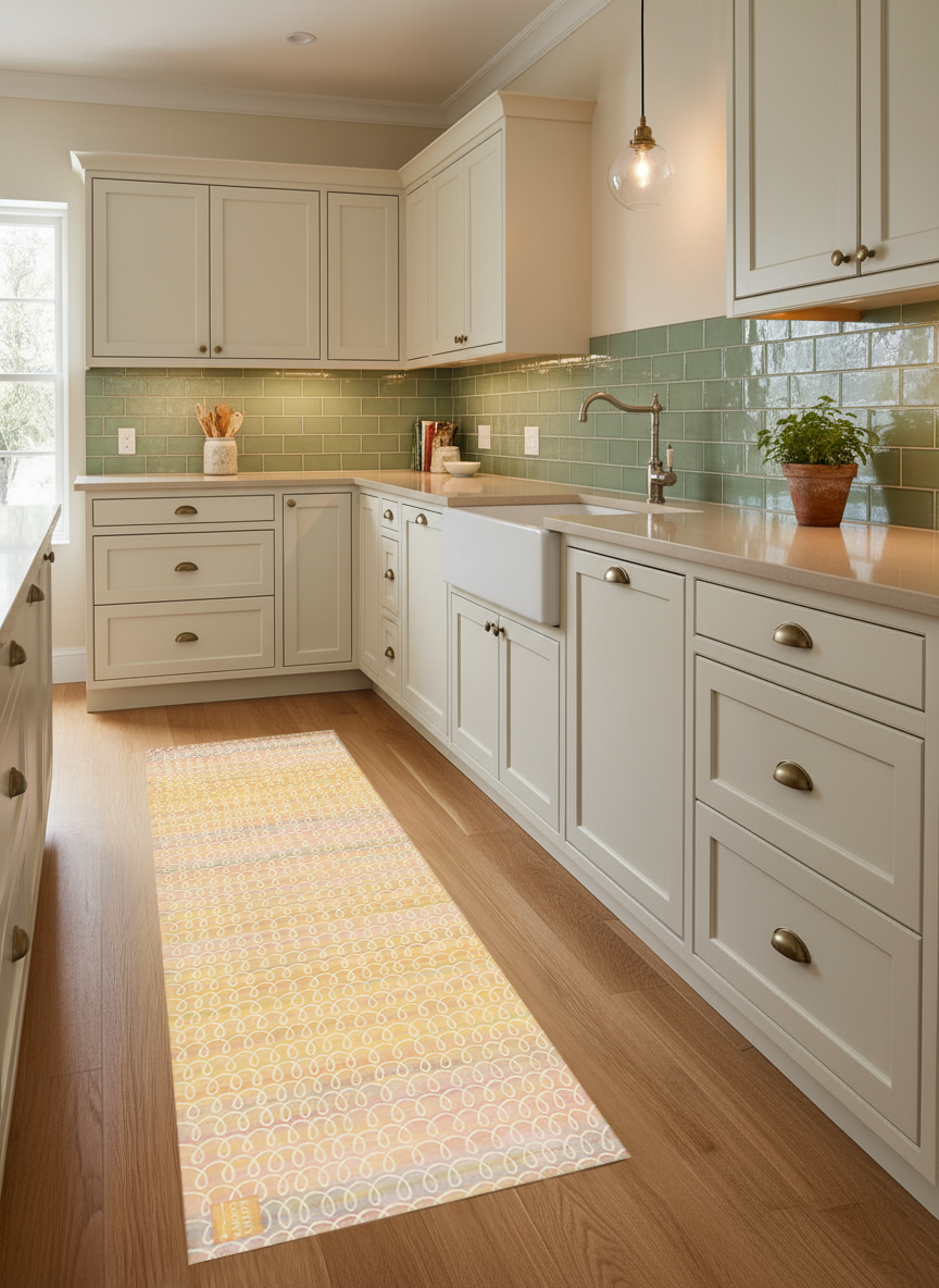 Sunset with White Loops - Runner