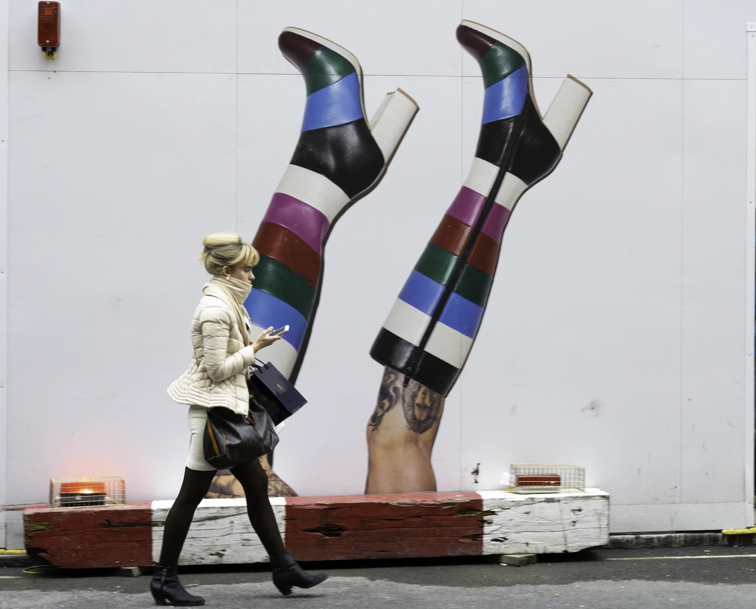 Boots on a London street – street photography – bCLPhoto