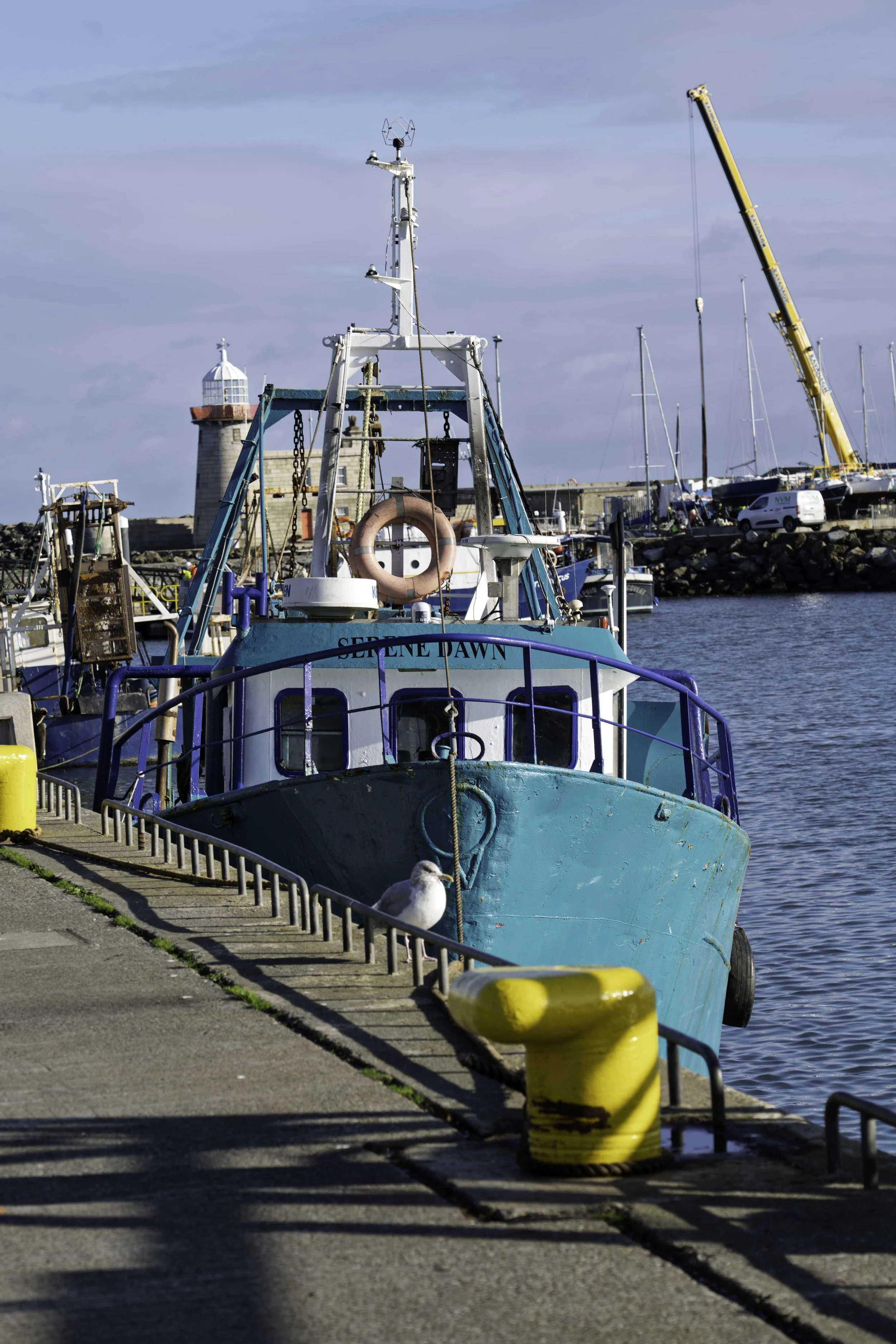 Fishing boat moored in Howth harbour, Ireland – bCLPhoto