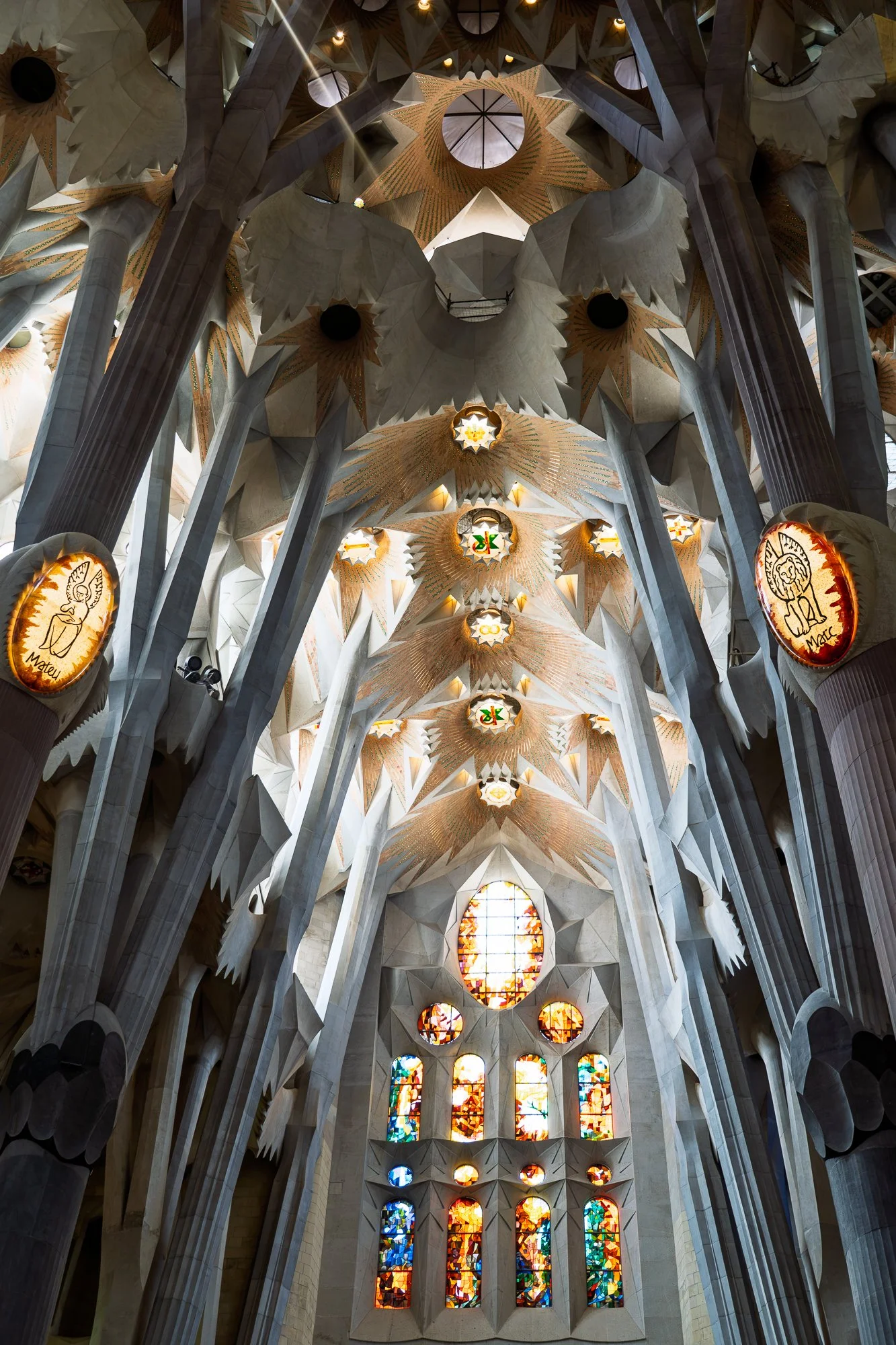 Sagrada Família ceiling medallions and branching columns, Barcelona  — bCLPhoto