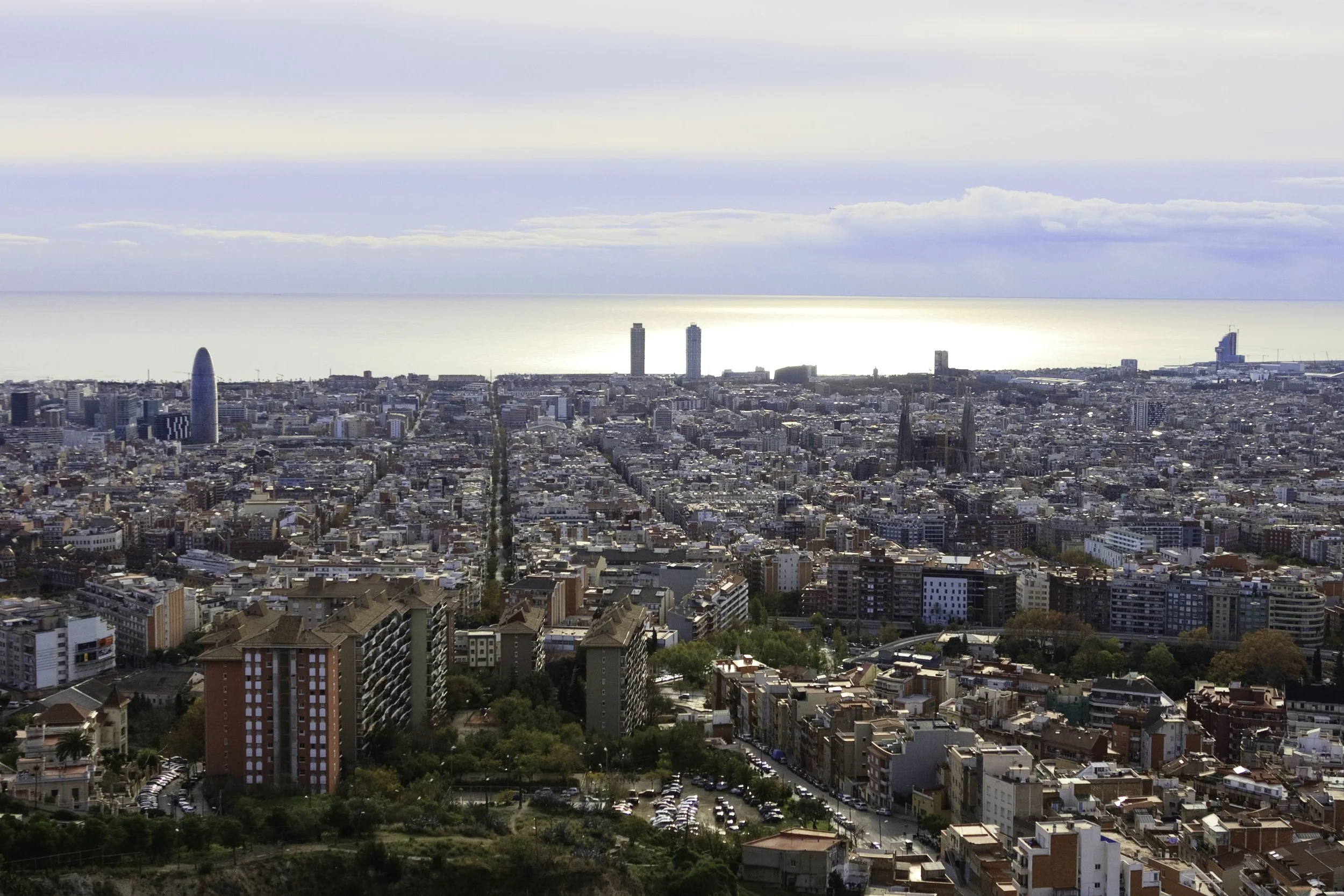 Panoramic view of Barcelona – urban architecture – bCLPhoto
