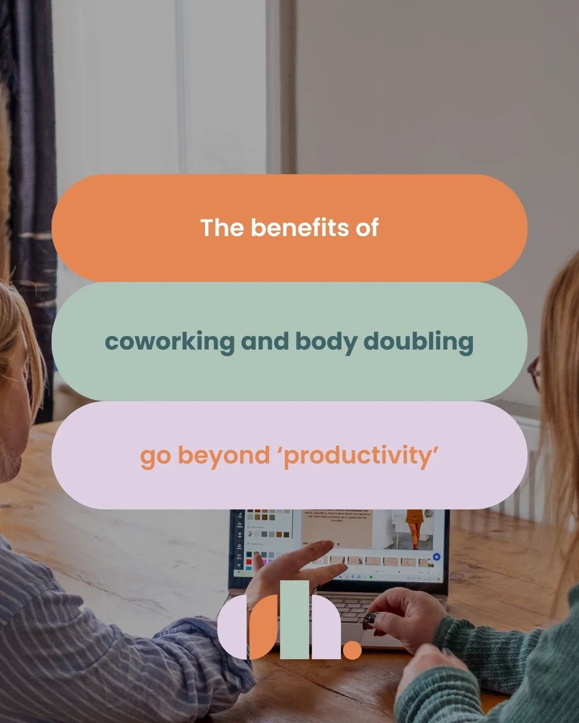 If you're feeling lonely, isolated, or just a bit stuck - coworking or body doubling could be a great way to make some shifts.

Through coworking / body doubling, I&rsquo;ve helped my clients to..

☆ develop new projects from sparks of inspiration ✨️