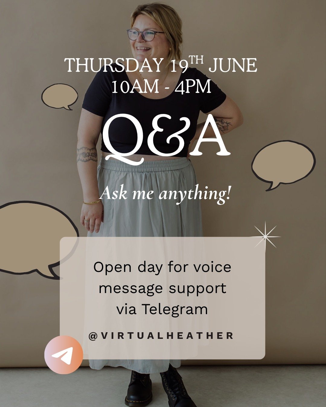 Ask Me Anything Day: Thursday 19th June 💬

Got a question rattling around in your head?

Need to talk something through, get some perspective, or pick my brains?

For one day only, I&rsquo;m opening up a calm, no-pressure space where you can voice n