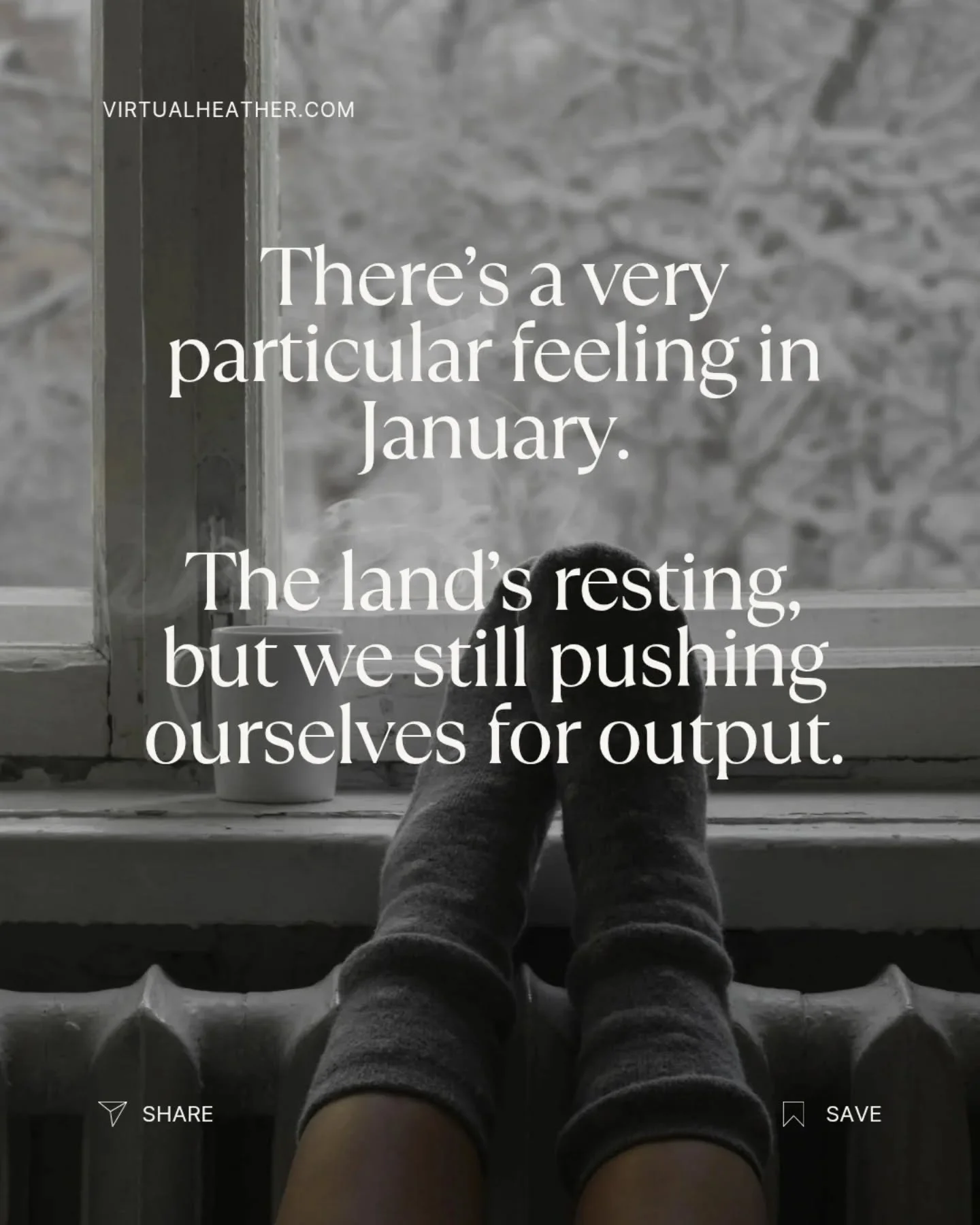 A lot of us can&rsquo;t just stop and hibernate through these dark months. 

We&rsquo;re still holding clients, making decisions, keeping things ticking over even while our energy feels quieter and heavier. There isn&rsquo;t really a pause button, ev