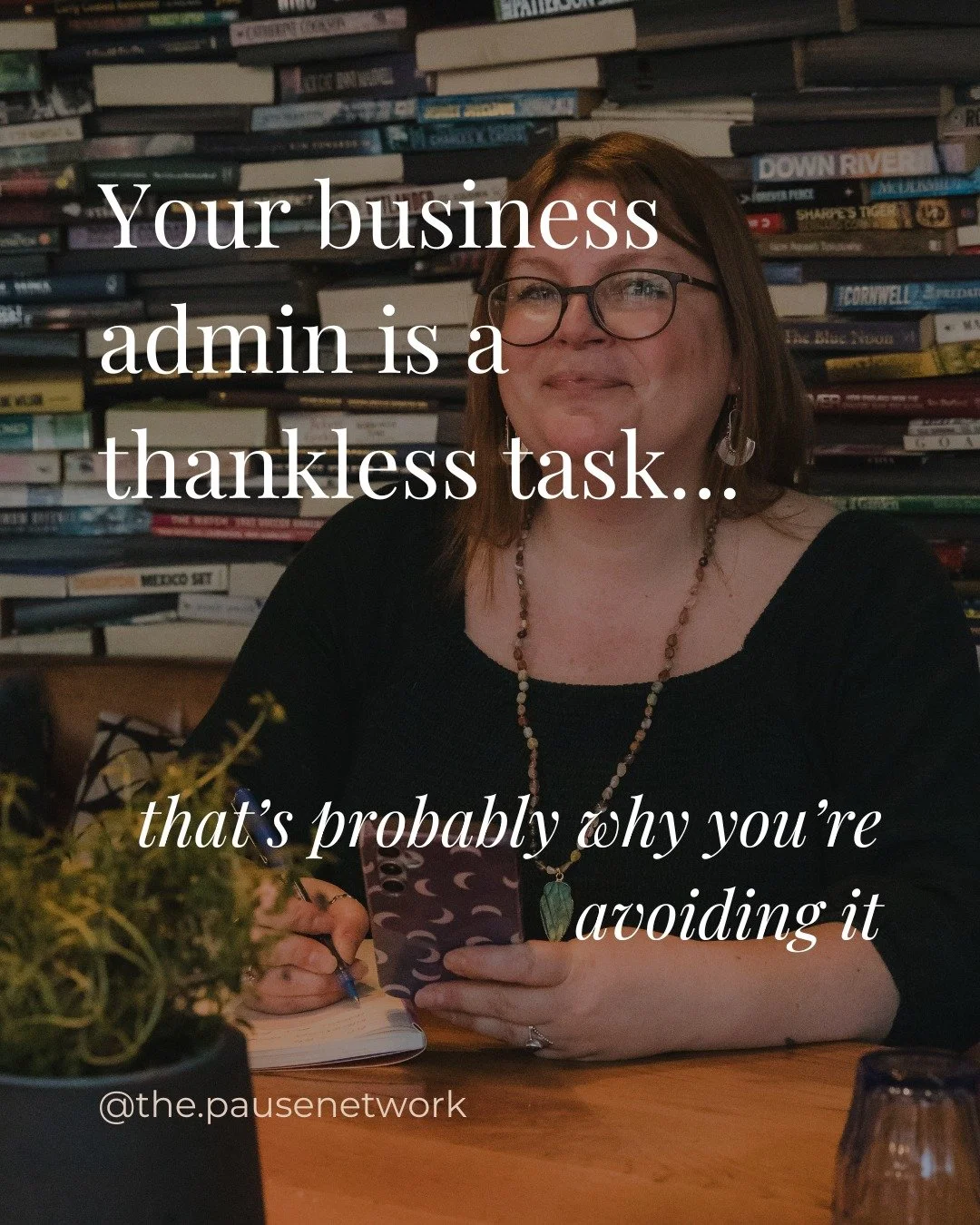 Would you be happy to let a client see your google drive chaos or messy canva account?

I bet it's not chaotic or messy because you don't know what you're doing... It's just got that way because you're always putting other people first.

Thinking you