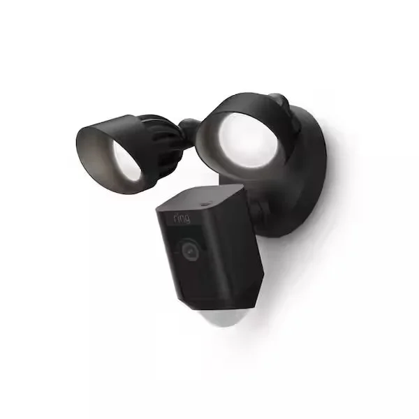Ring Floodlight Cam Plus Wired Outdoor Smart Security Camera  (White or Black)-Delivered and Installed