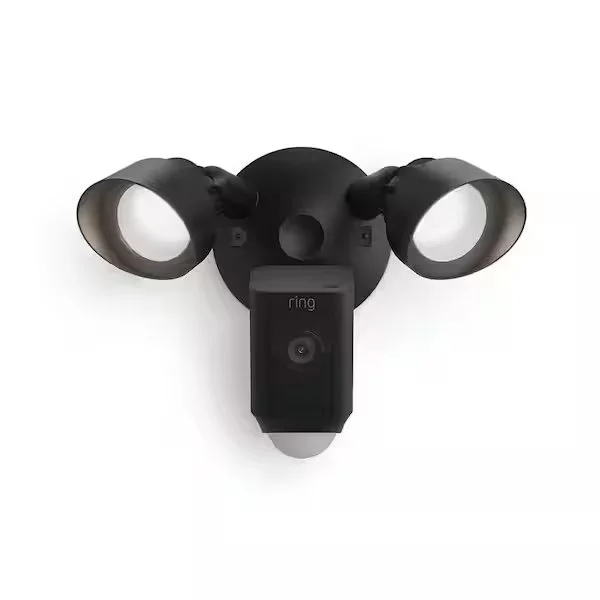 Ring Floodlight Cam Plus Wired Outdoor Smart Security Camera  (White or Black)-Delivered and Installed