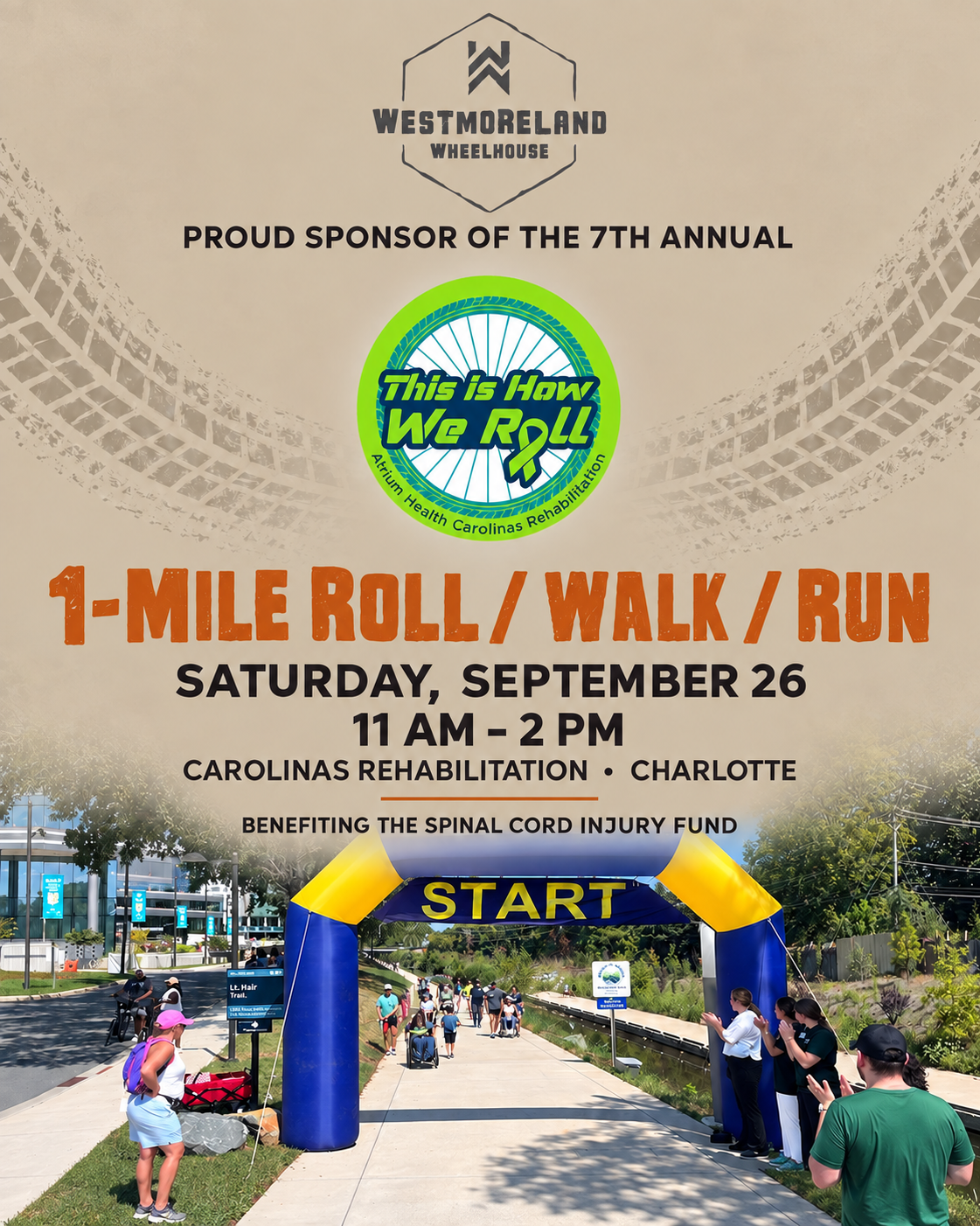 This is How We Roll 2026 Carolinas Rehabilitation Spinal Cord Injury Awareness and Fundraising Event