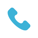 Icon of a blue telephone handset