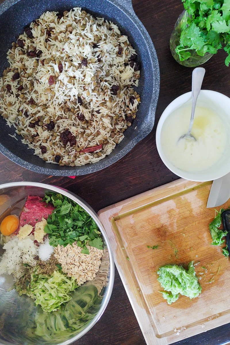 Middle Eastern Beef Patty — A Generous Portion