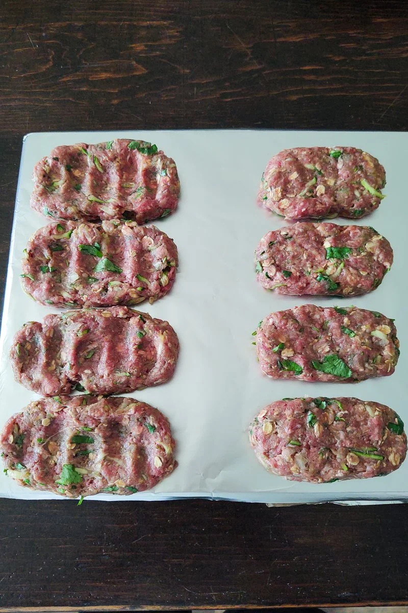 Middle Eastern Beef Patty — A Generous Portion