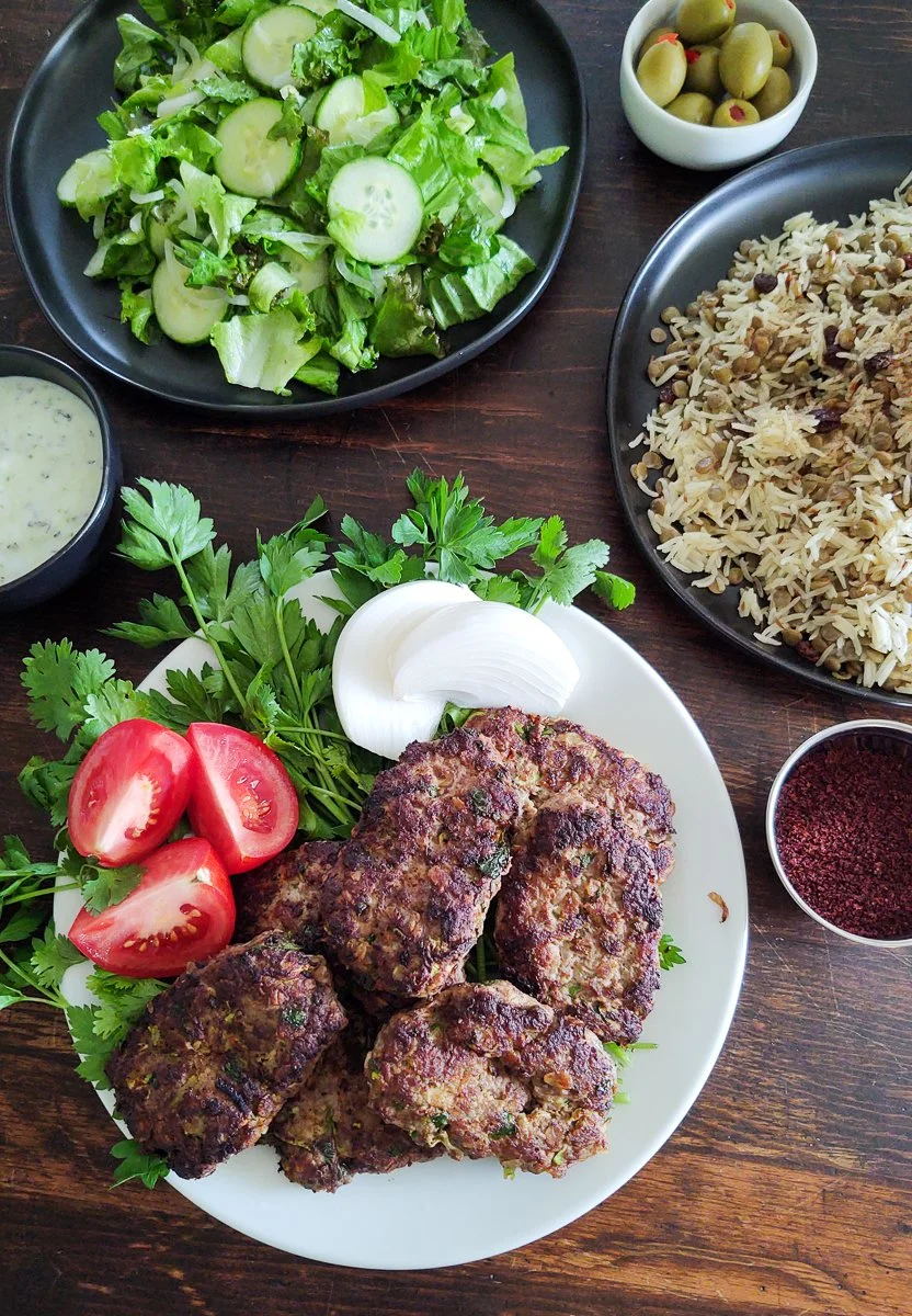 Middle Eastern Beef Patty — A Generous Portion