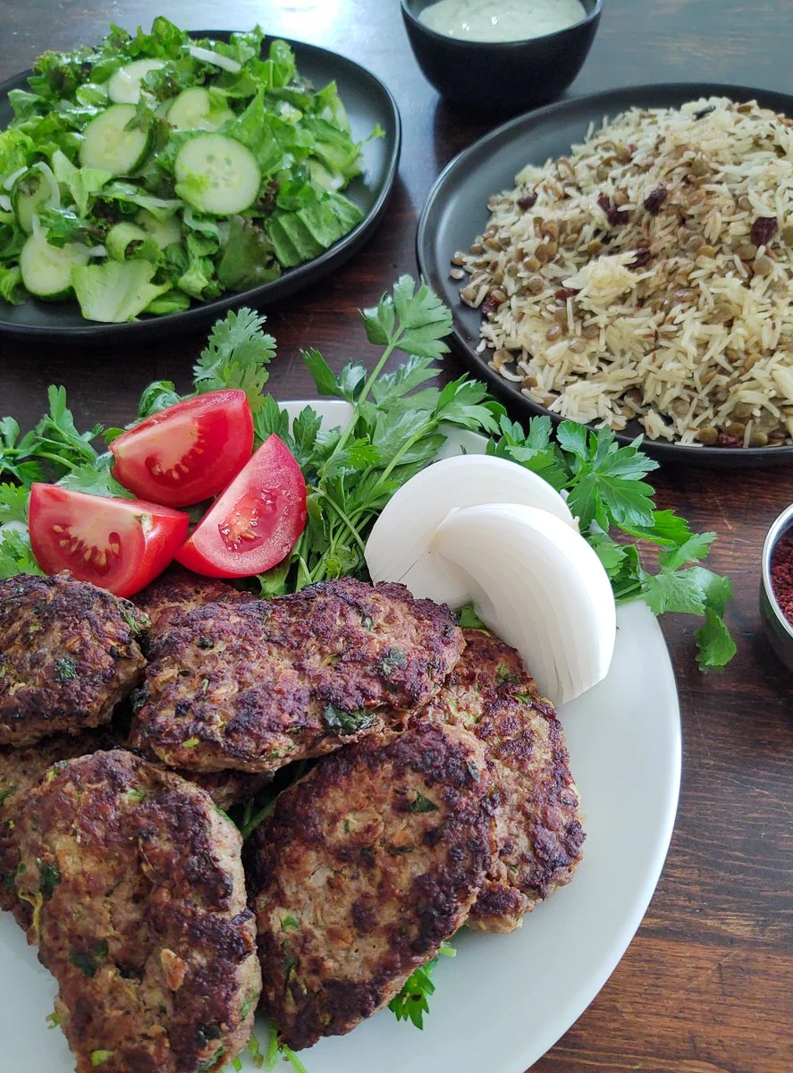Middle Eastern Beef Patty — A Generous Portion