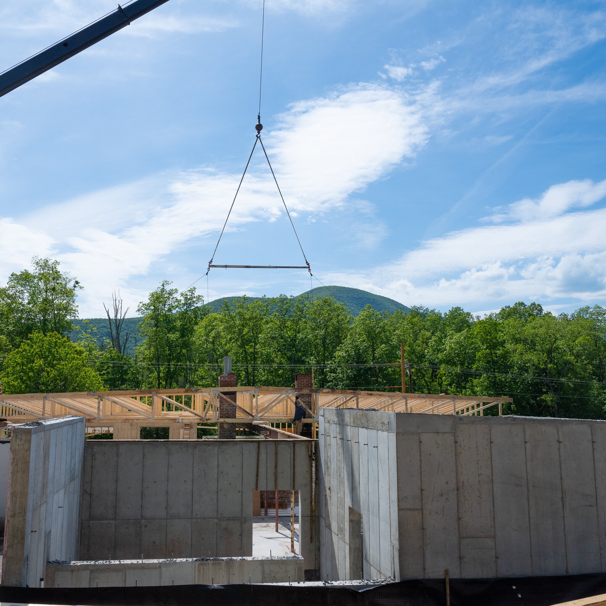 Views of the Catskills and new addition