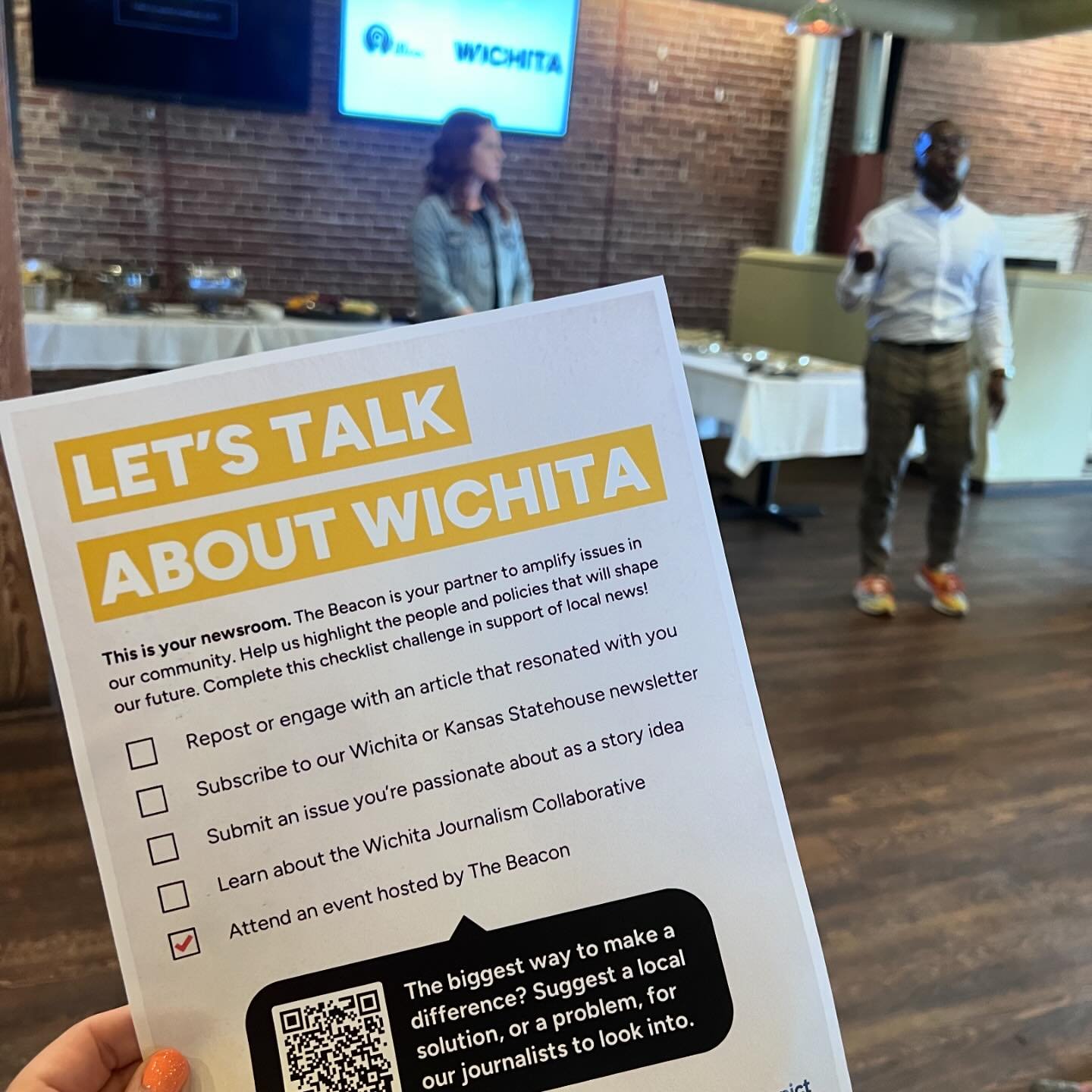 Huge thanks to Cohort Two alum, Jordan Walker (@jay.walker.20) &amp; Joseph Shepard for hosting an evening with The Beacon Wichita (@thebeaconict) last week! Several change-makers from The Thread community (and beyond!) attended the event at River Ci