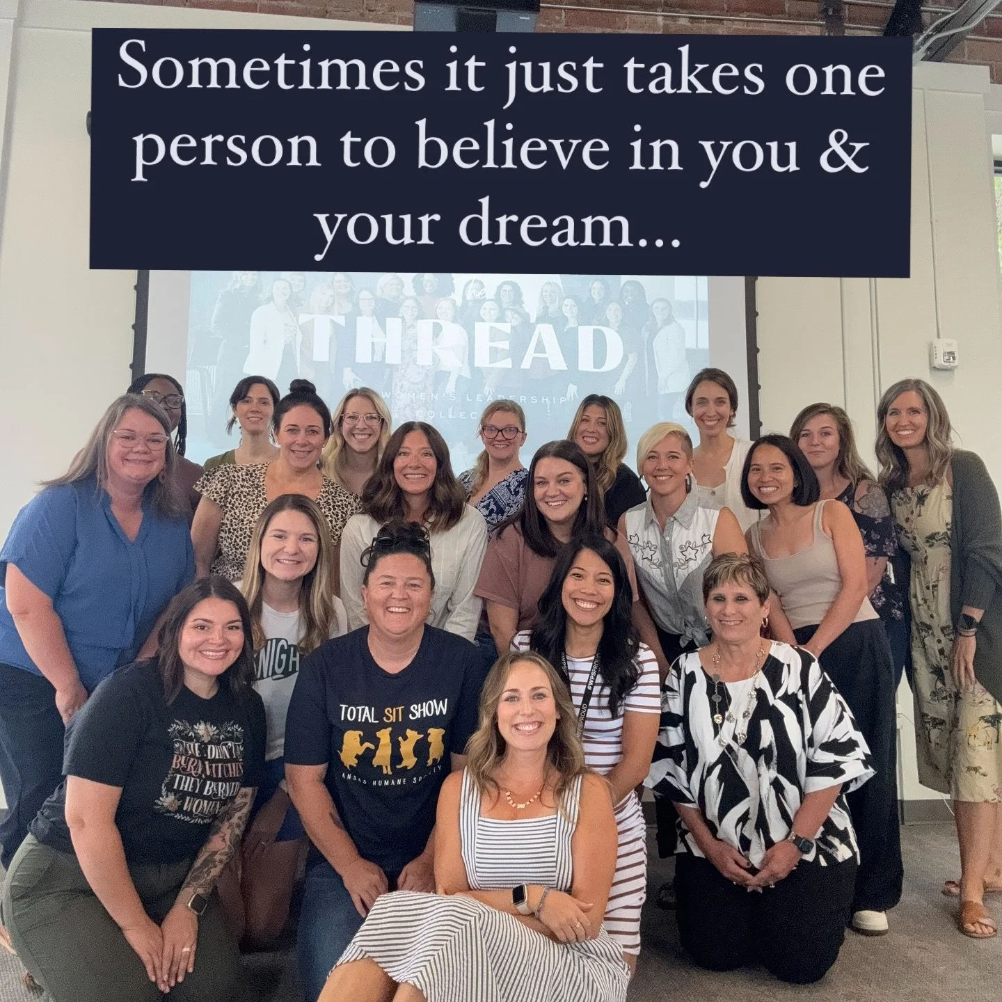 That one person gives you the courage to actually GO FOR IT. To move out of planning mode and into taking action. Messy, imperfect steps, one after another. 😅 

Today we finished our last workshop with Cohort Nine before their culmination &amp; send
