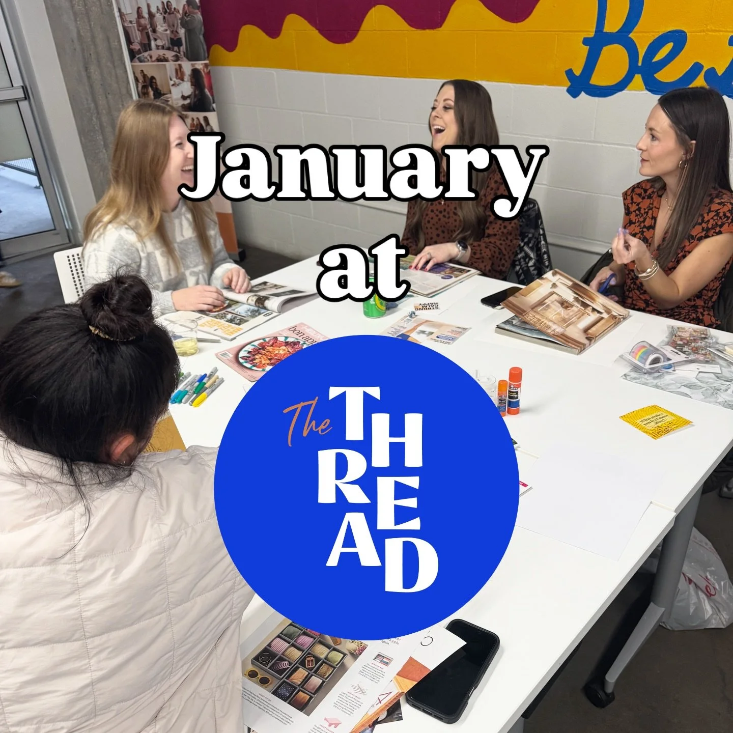 We&rsquo;ve had a really beautiful start to the year!

❄️Hosting a vision board social for our alum, some of which were first time vision boarders. Gold ⭐️ Our favorite part? Every single cohort was represented! Oh, and arge, obviously: 
❄️ An in-per