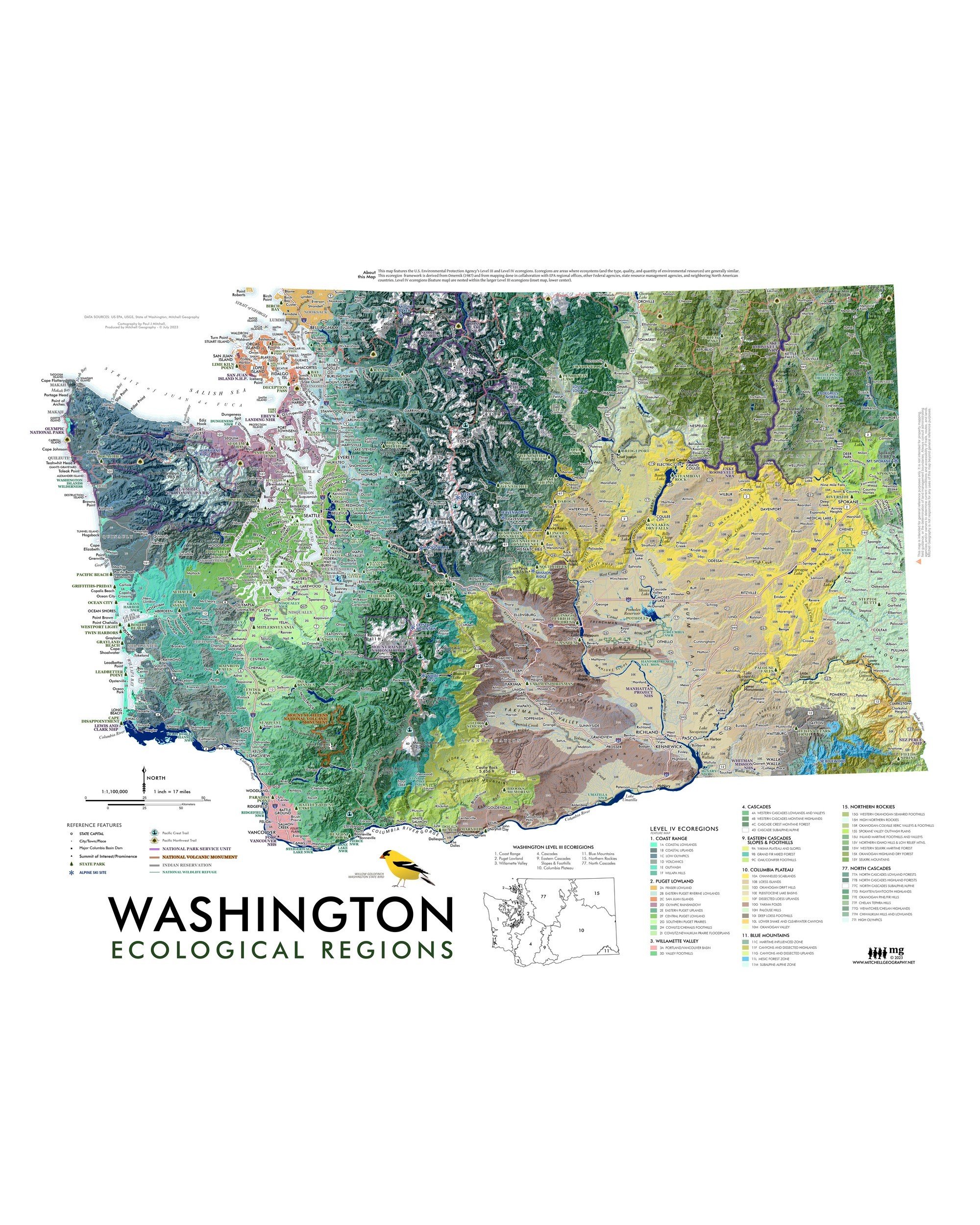 Washington Ecoregions Map