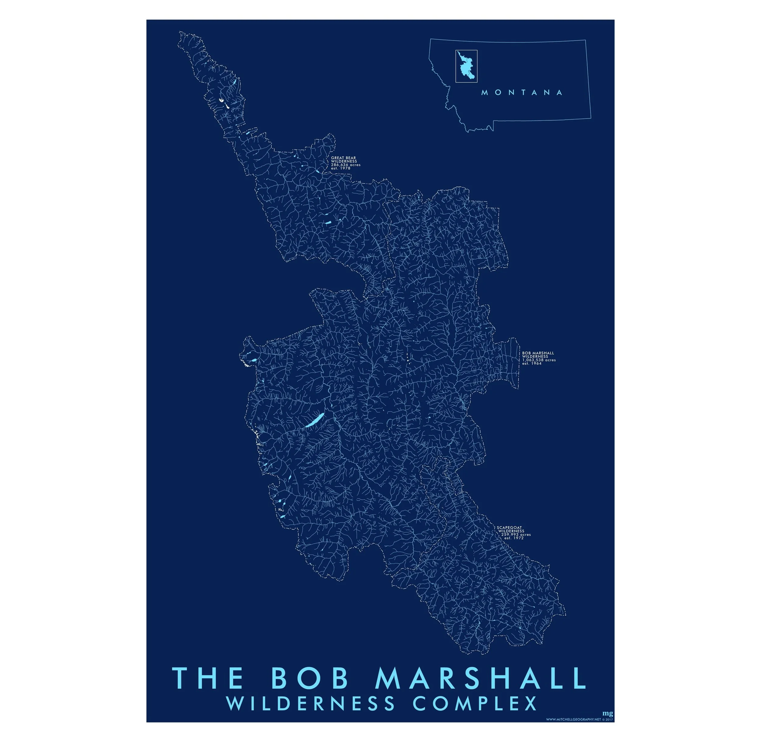 Bob Marshall Wilderness Map