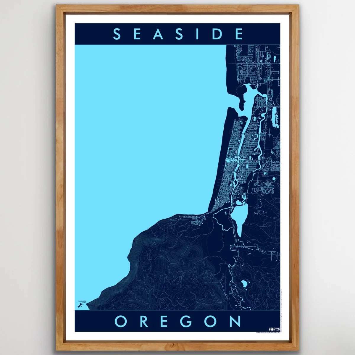 Seaside Oregon Map — Mitchell Geography