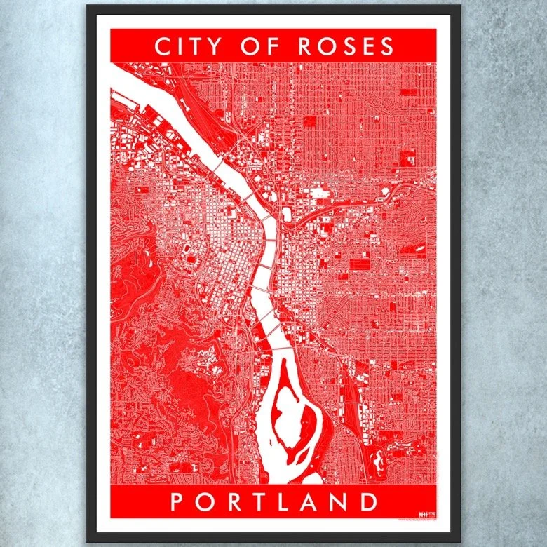 Portland Oregon Map — Mitchell Geography
