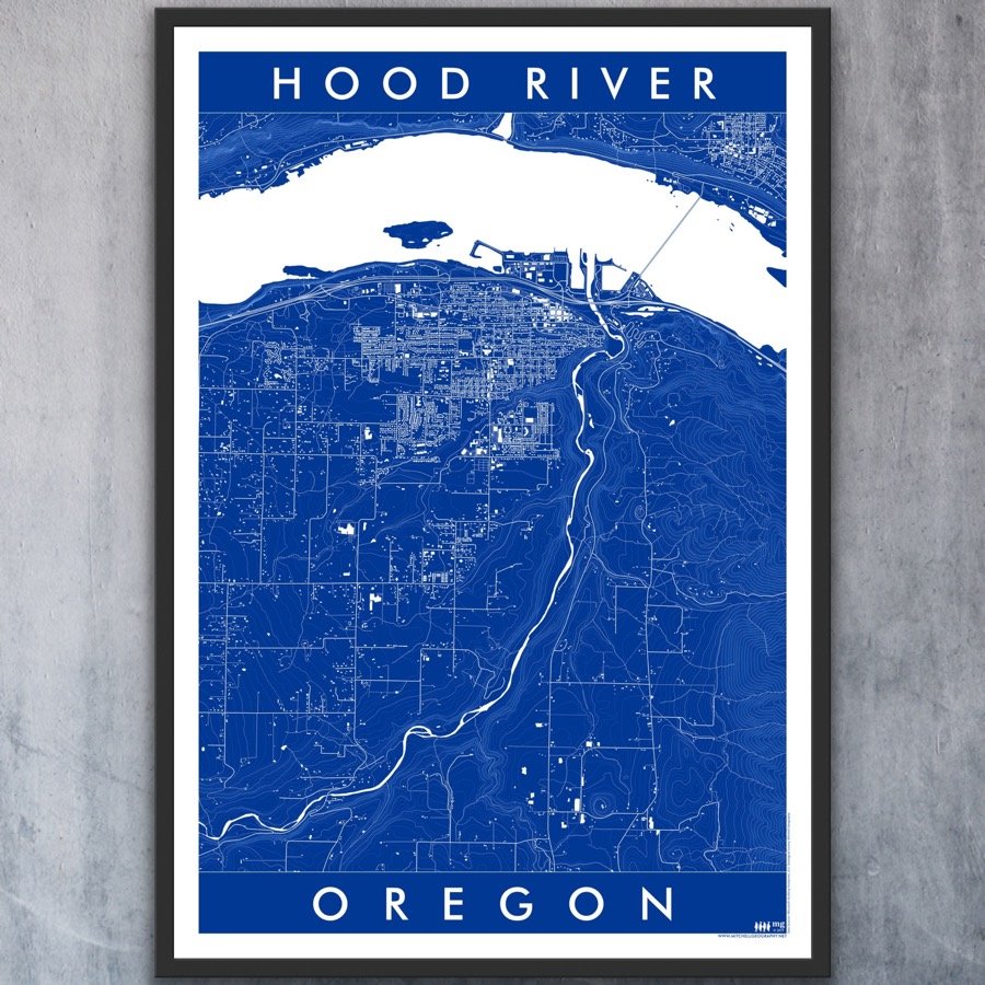 Hood River Oregon Map — Mitchell Geography