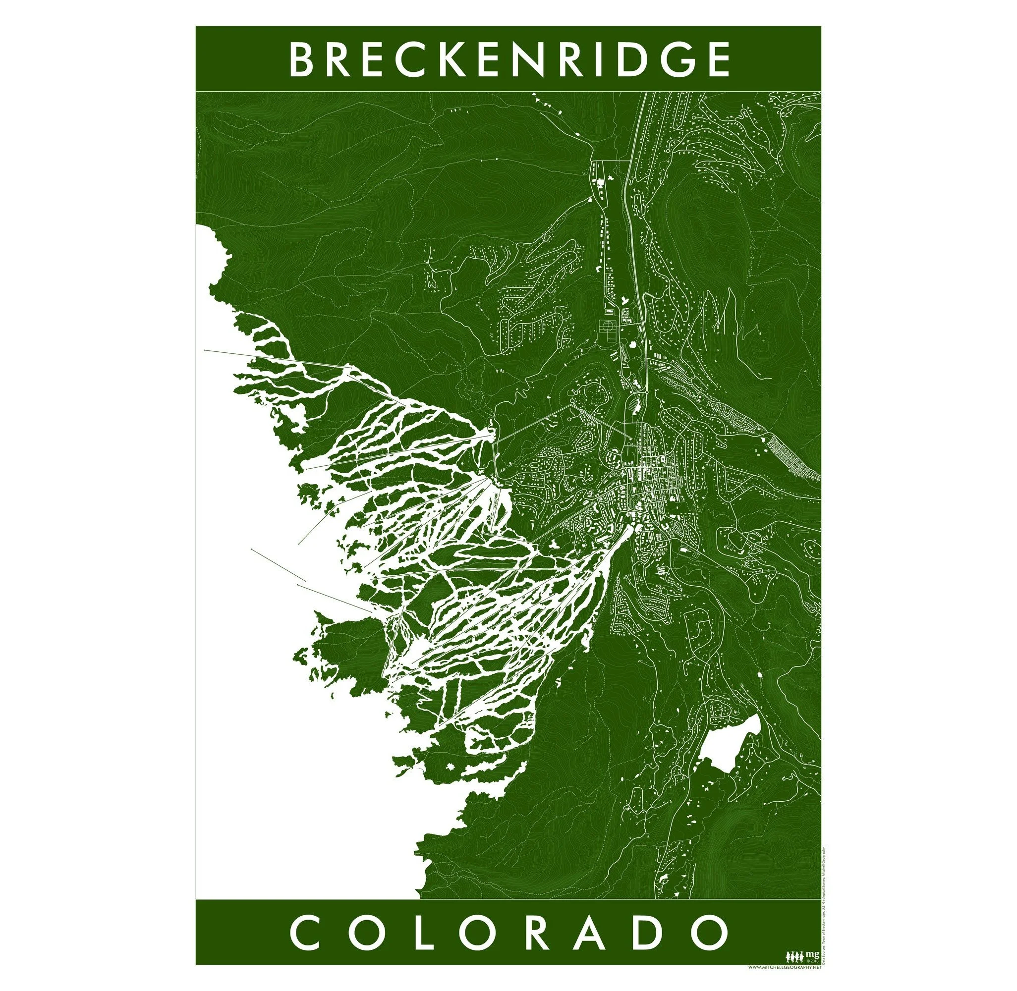 Breckenridge Colorado Art Map