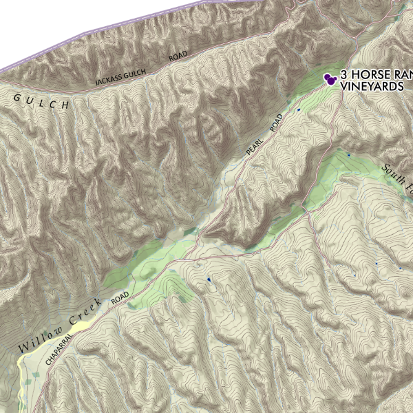 Eagle Foothills American Viticultural Area Map