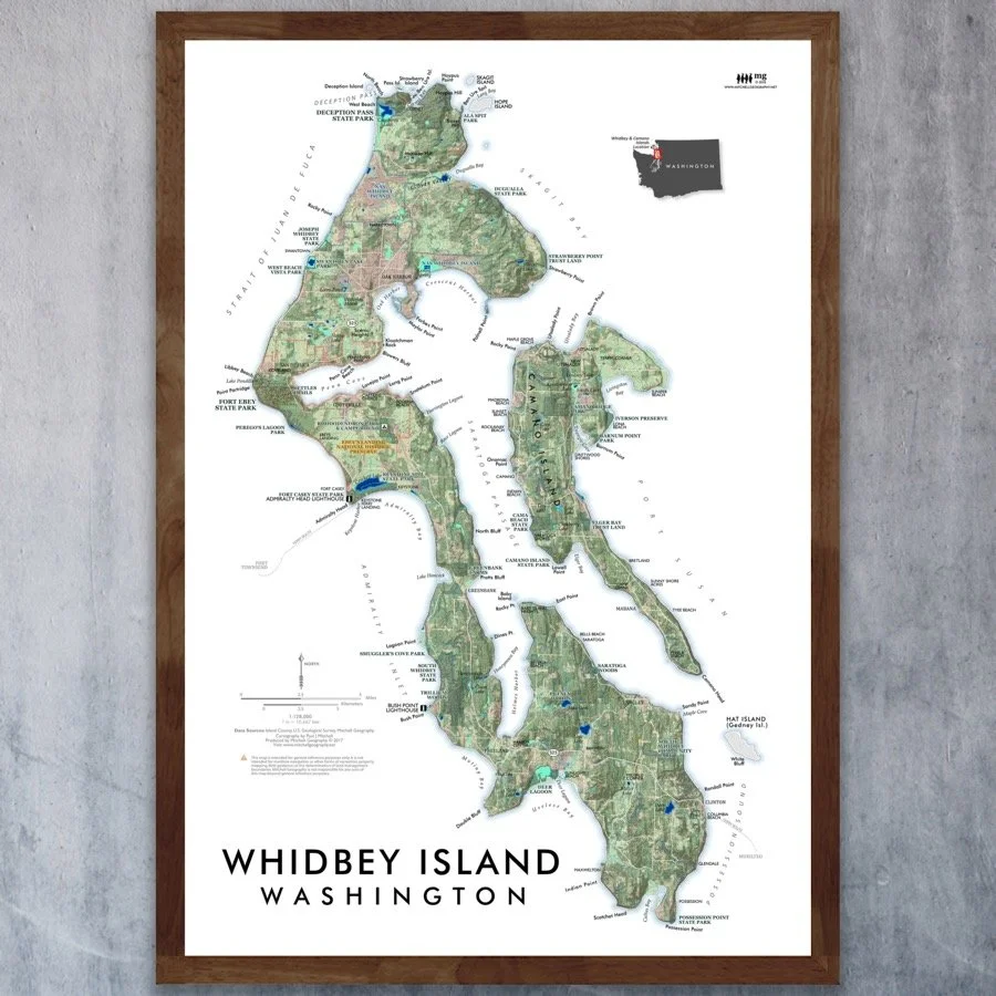 Whidbey Island Washington Map