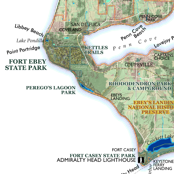 Whidbey Island Washington Map
